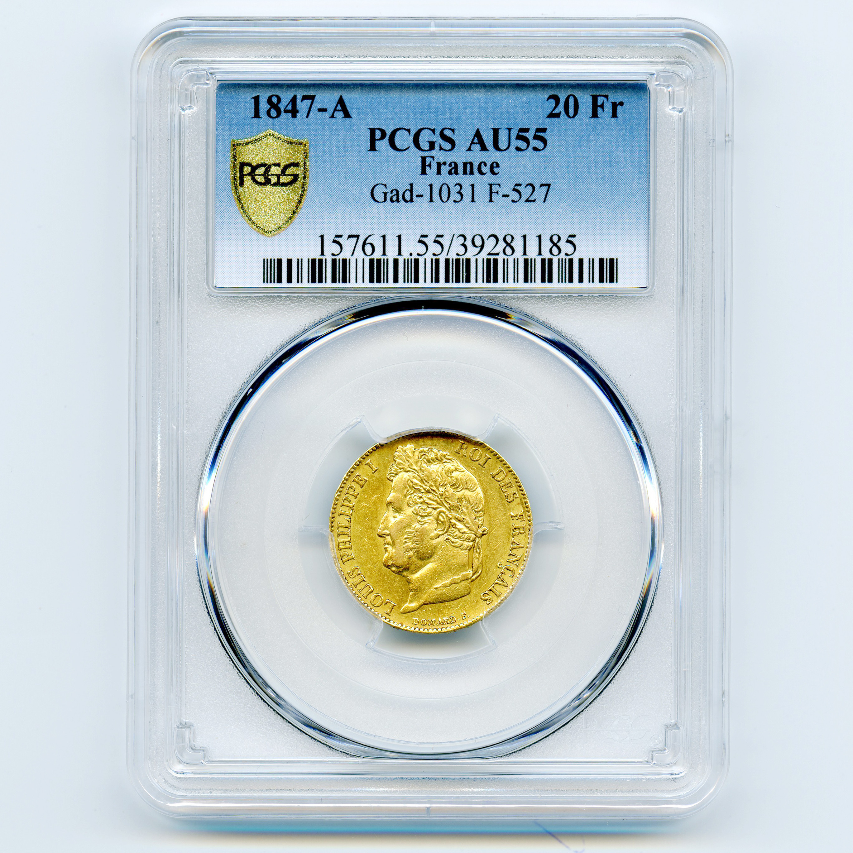 Louis Philippe I - 20 Francs - 1847 A avers