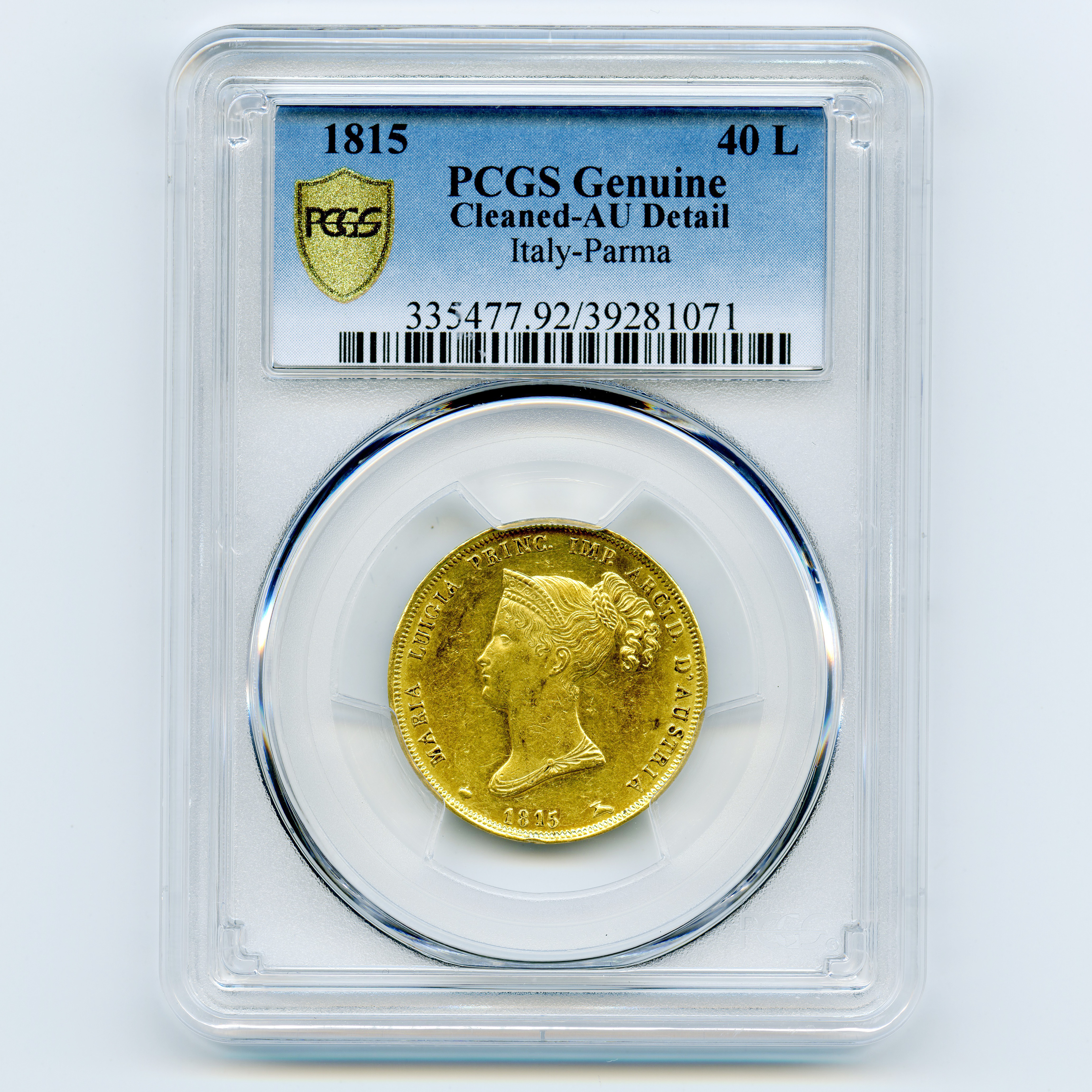 Italie - 40 Lire - 1815 avers