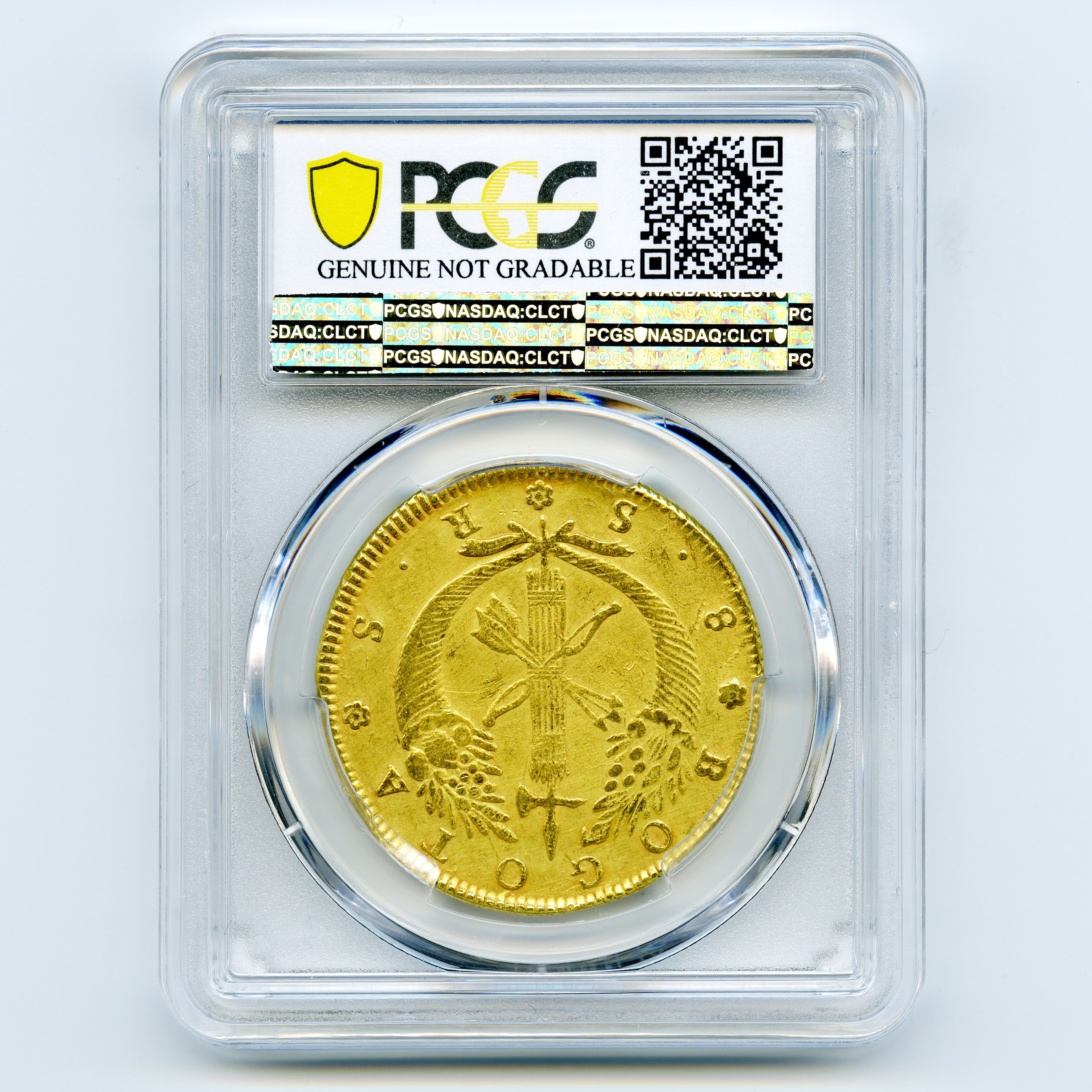 Colombie - 8 Escudos - 1828 RS revers