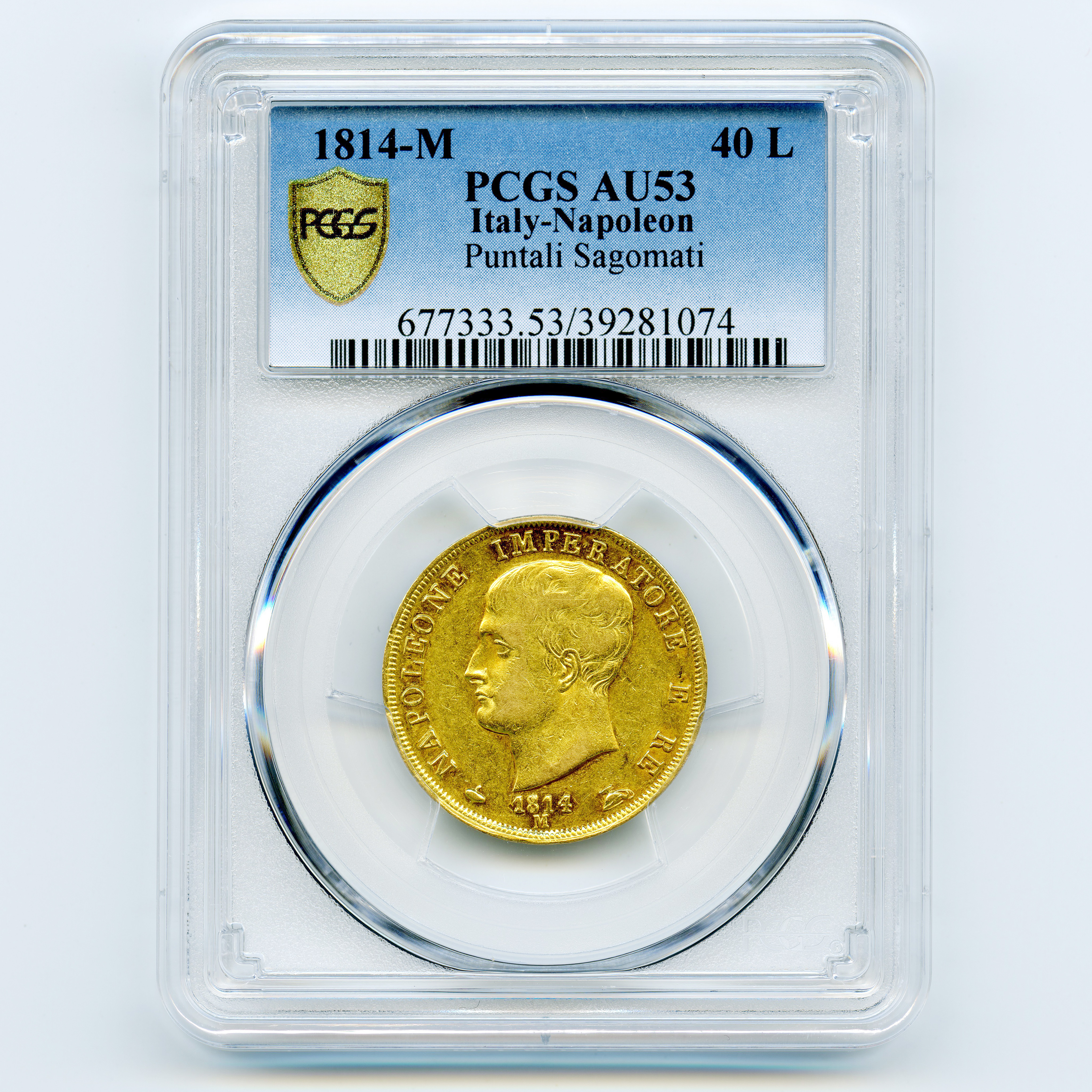 Italie - 40 Lire - 1814 M avers