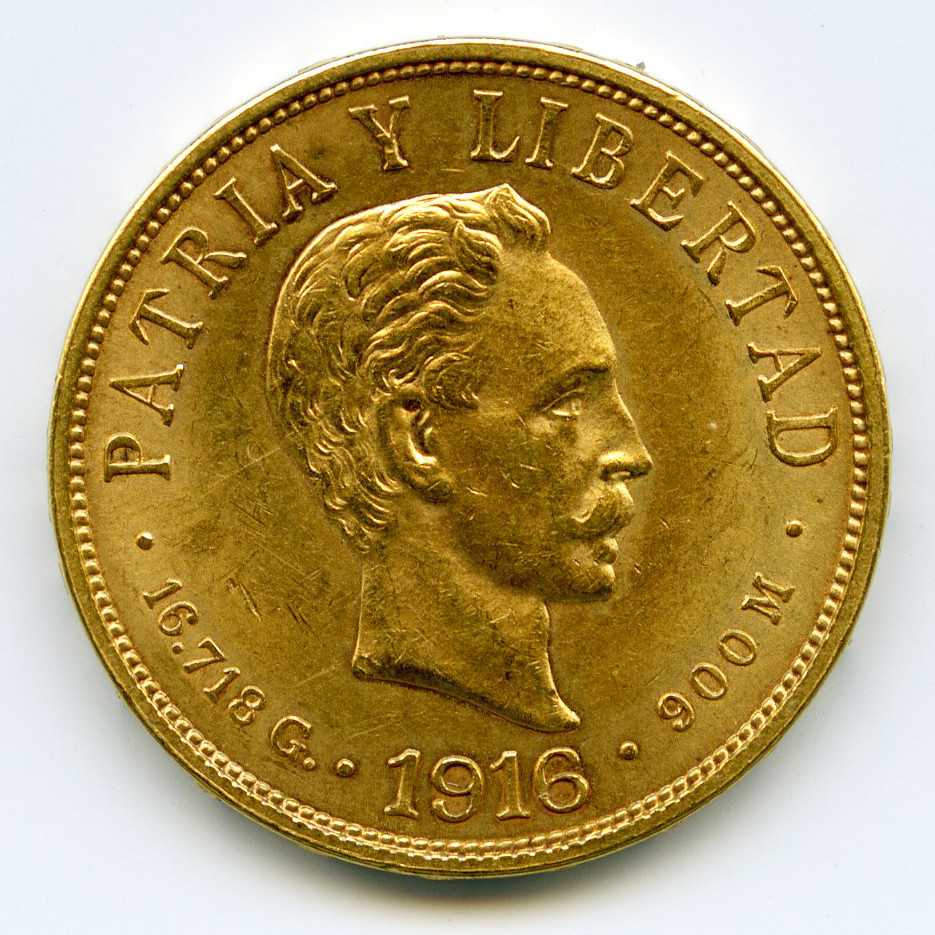 Cuba - 10 Pesos - 1916 avers