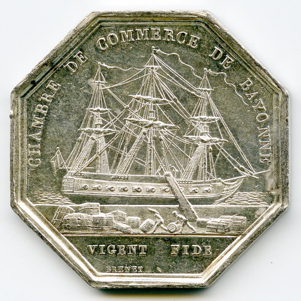 Jeton - Louis Philippe - Bayonne revers