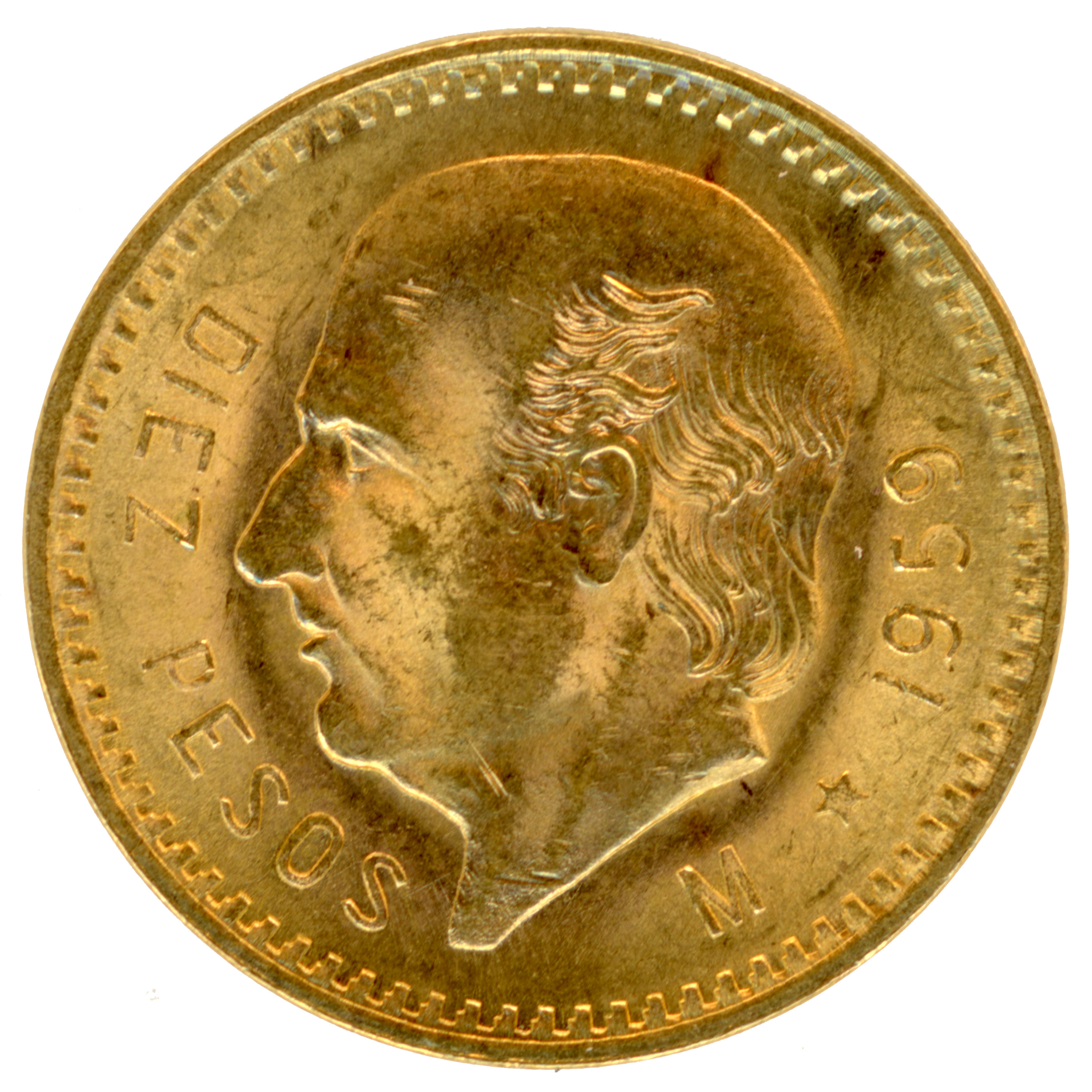 Mexique - 10 Pesos - 1959 M avers