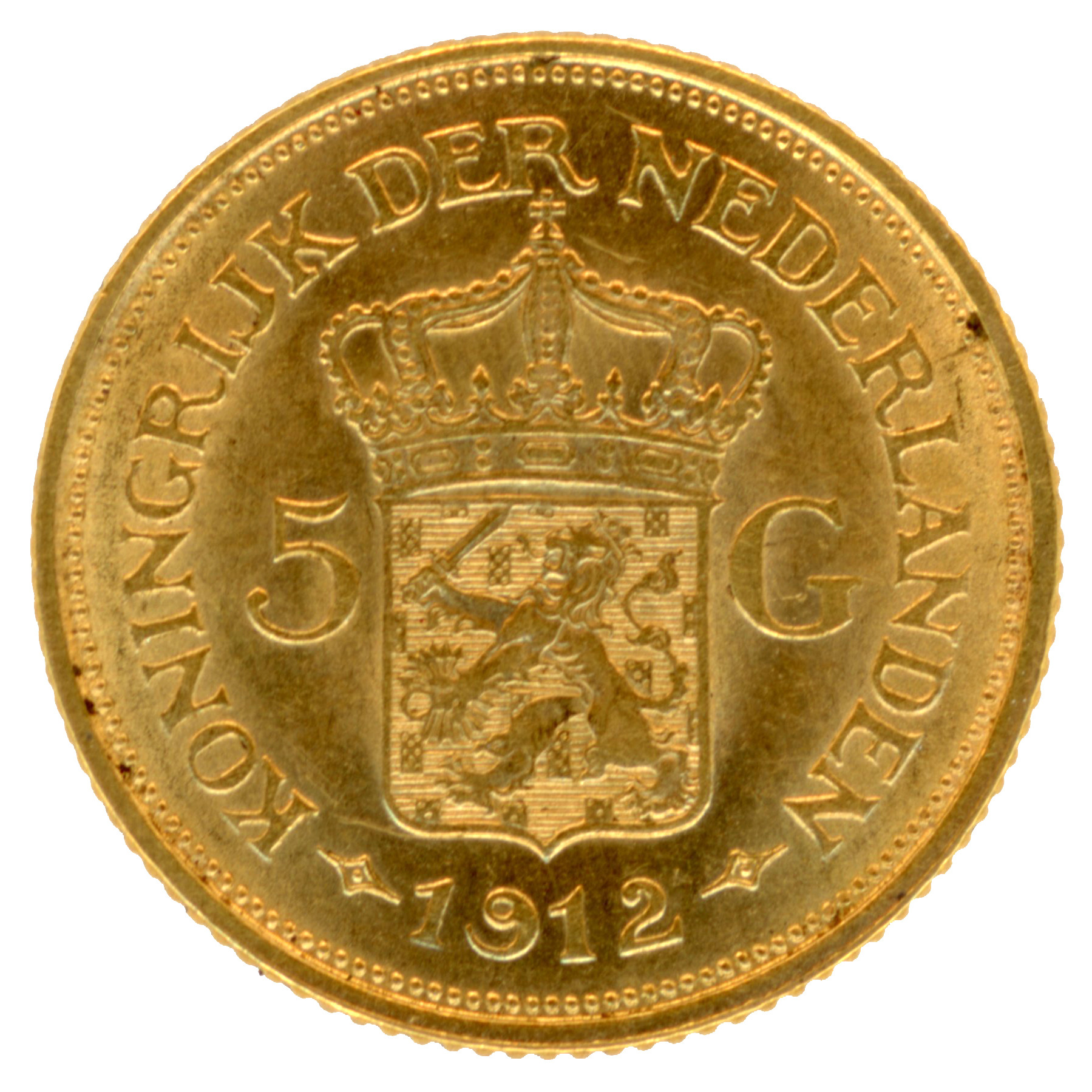 Pays-Bas - 5 Florins - 1912 revers
