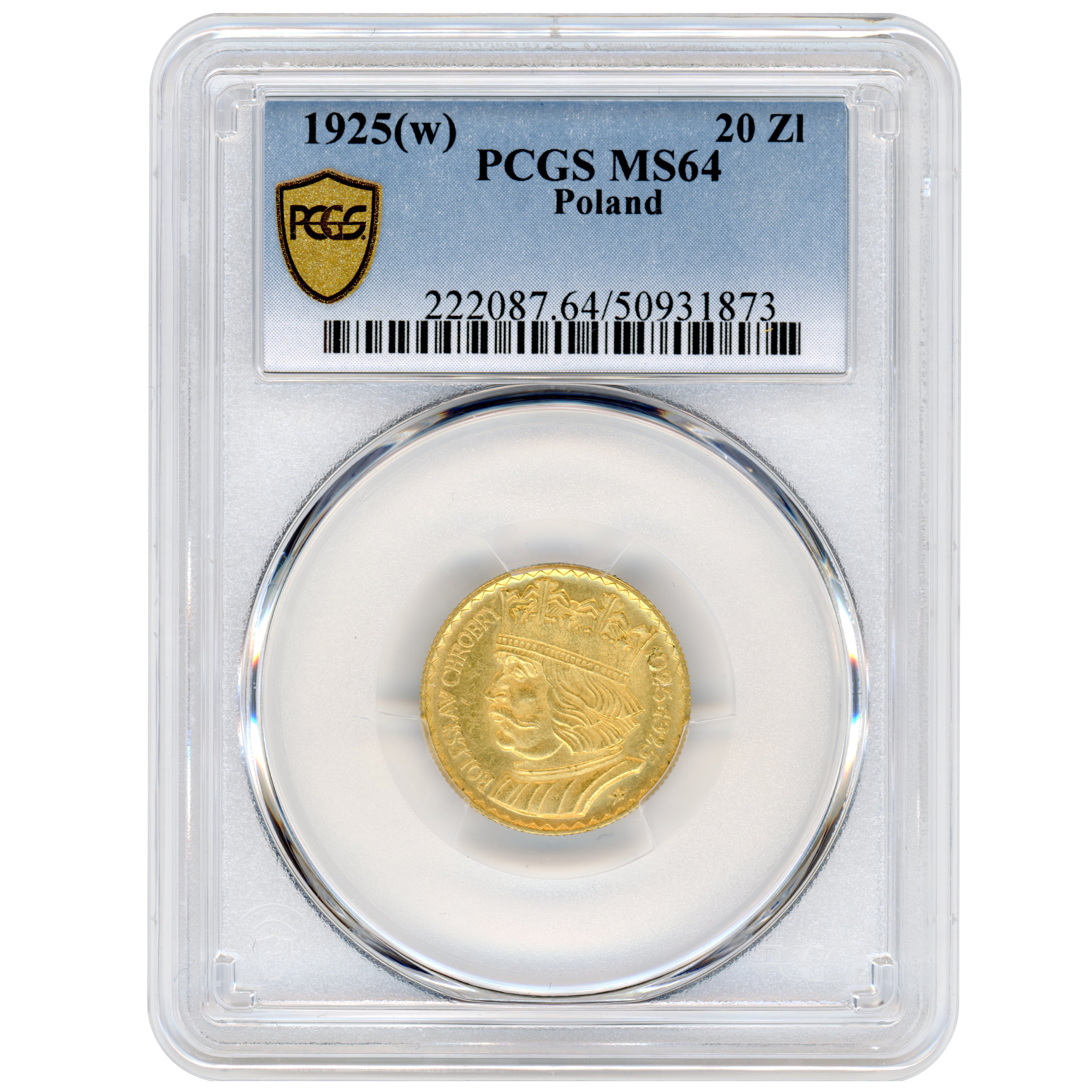 Pologne - 20 Zlotych - 1925 avers