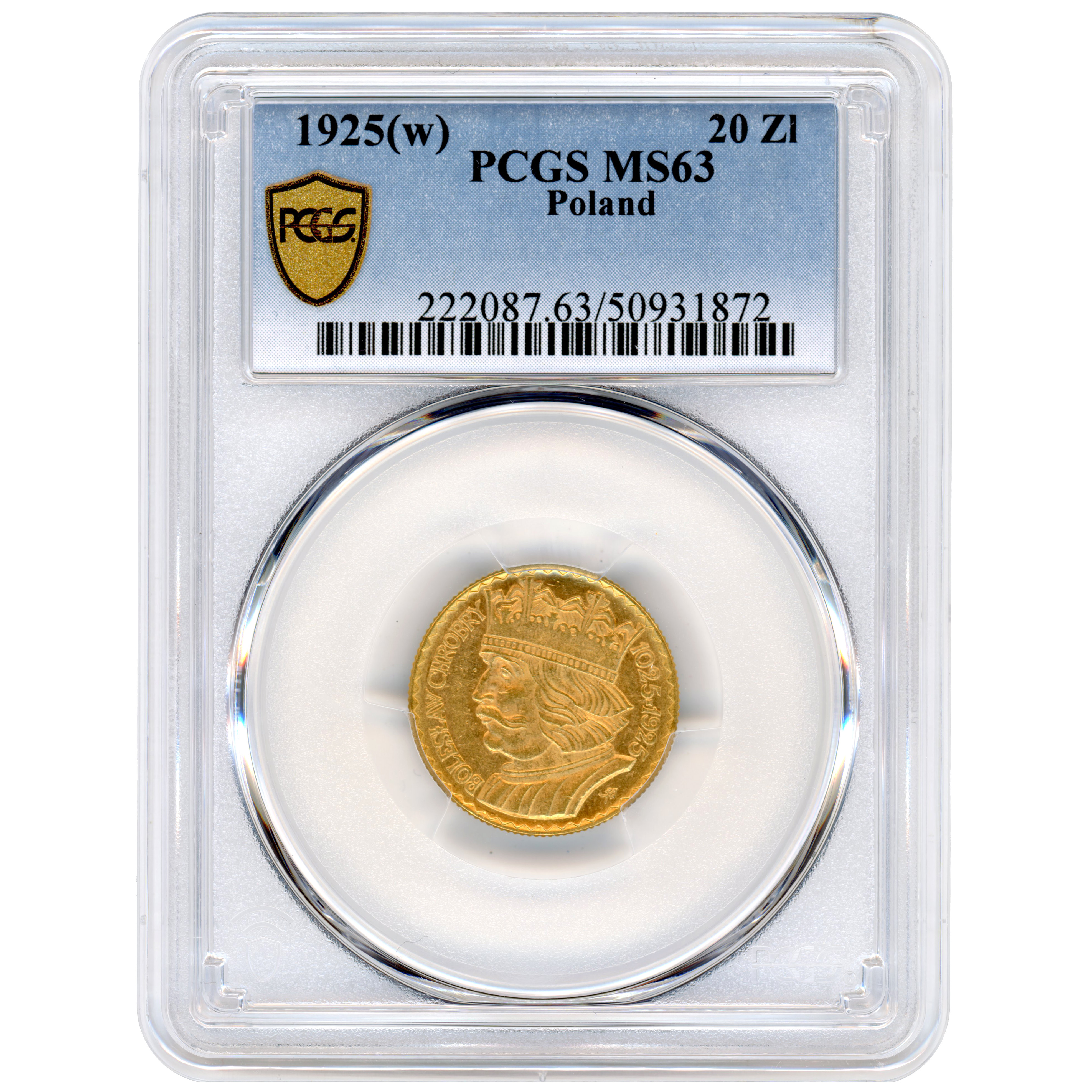 Pologne - 20 Zloty - 1925 avers