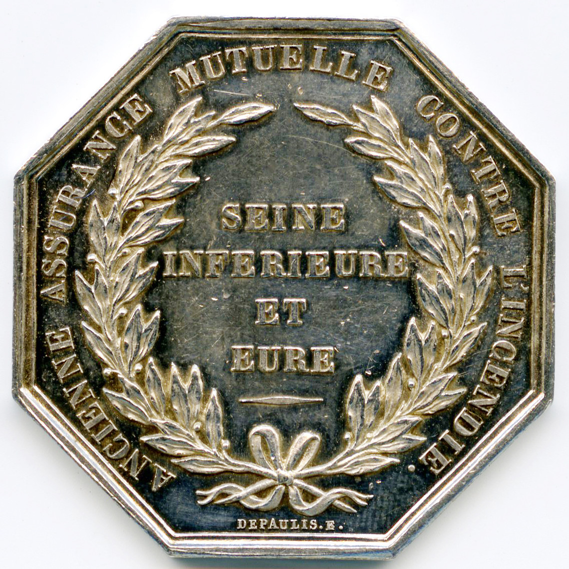 Assurances Mutuelle Seine Eure - 1873 revers