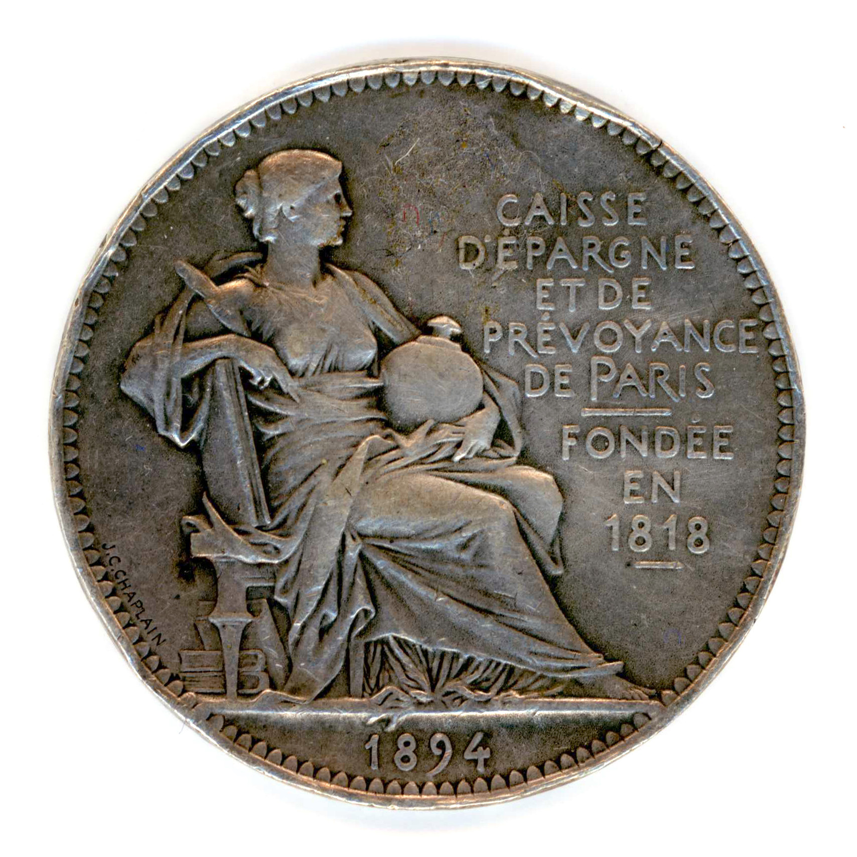 Paris - Caisse d'Epargne et de Prévoyance - 1894 avers