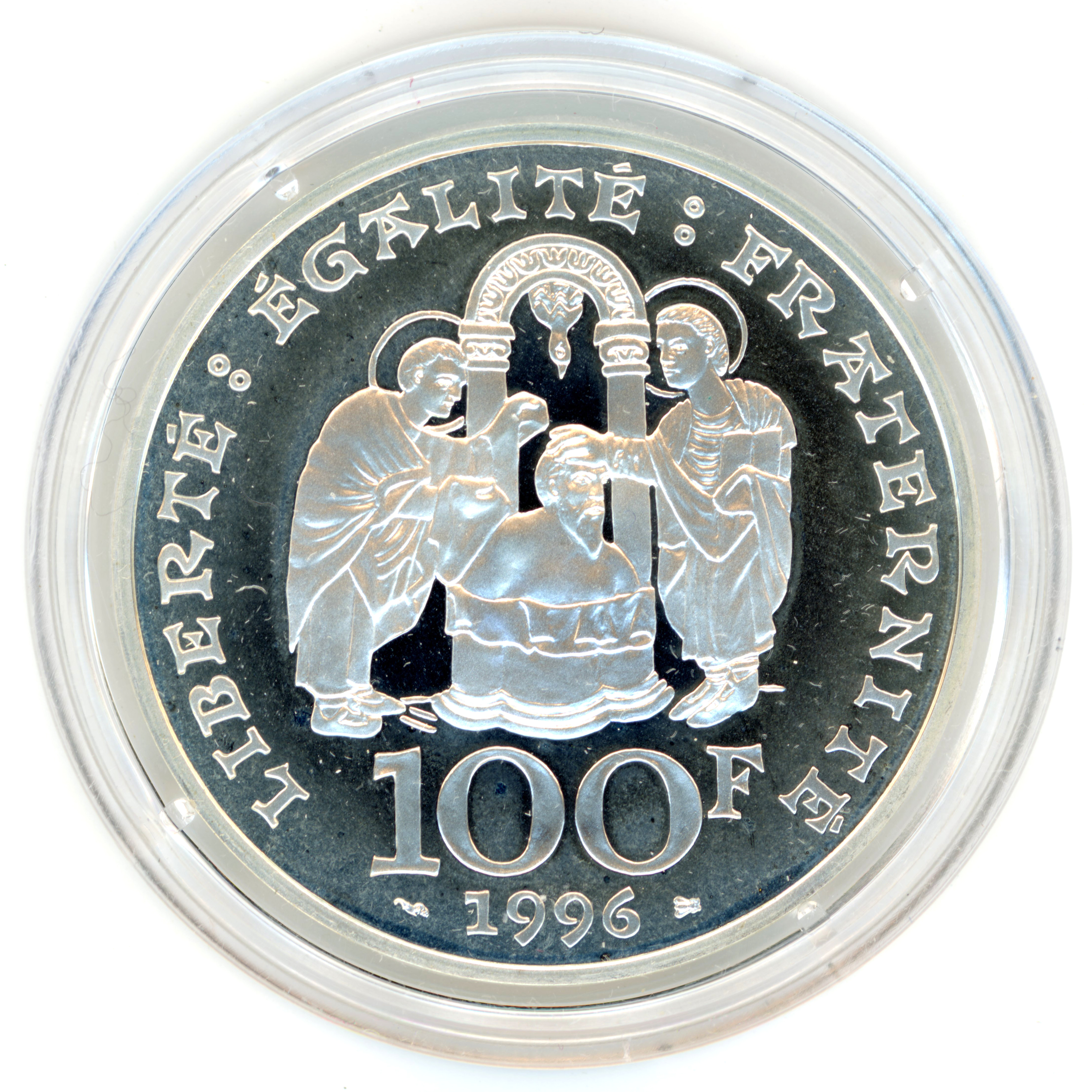 100 Francs - "Clovis" - 1996 - BE revers