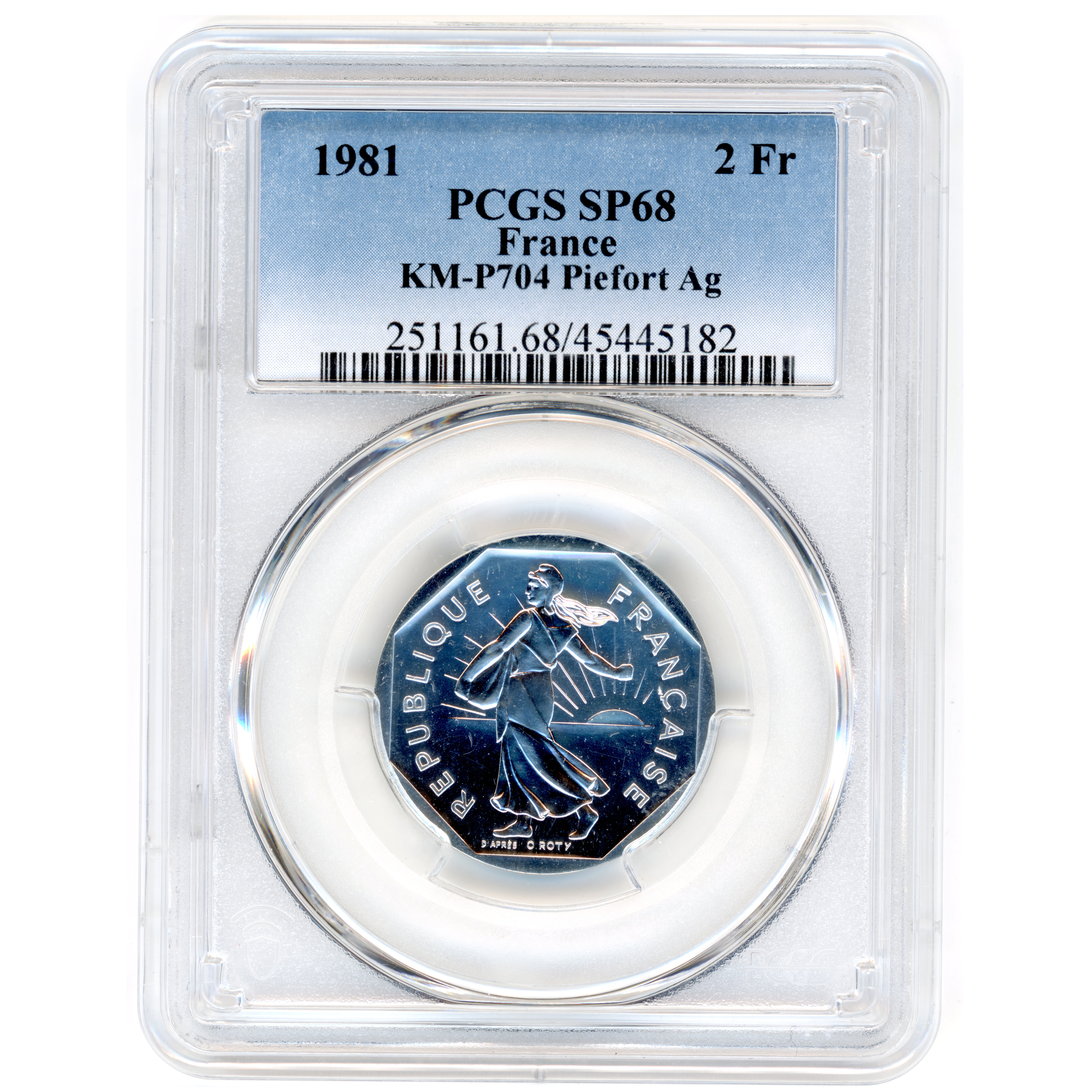 2 Francs Semeuse - Piéfort en argent - 1981 avers