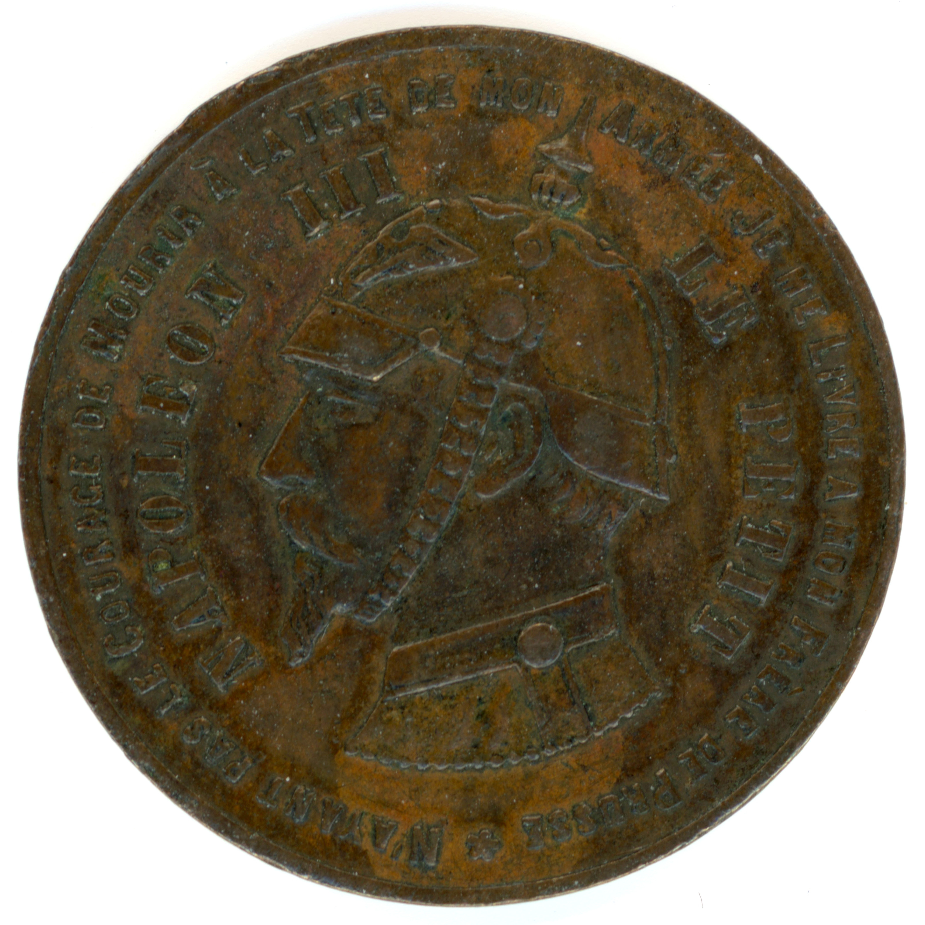 Napoléon III - Bataille de SEDAN - 1870 avers