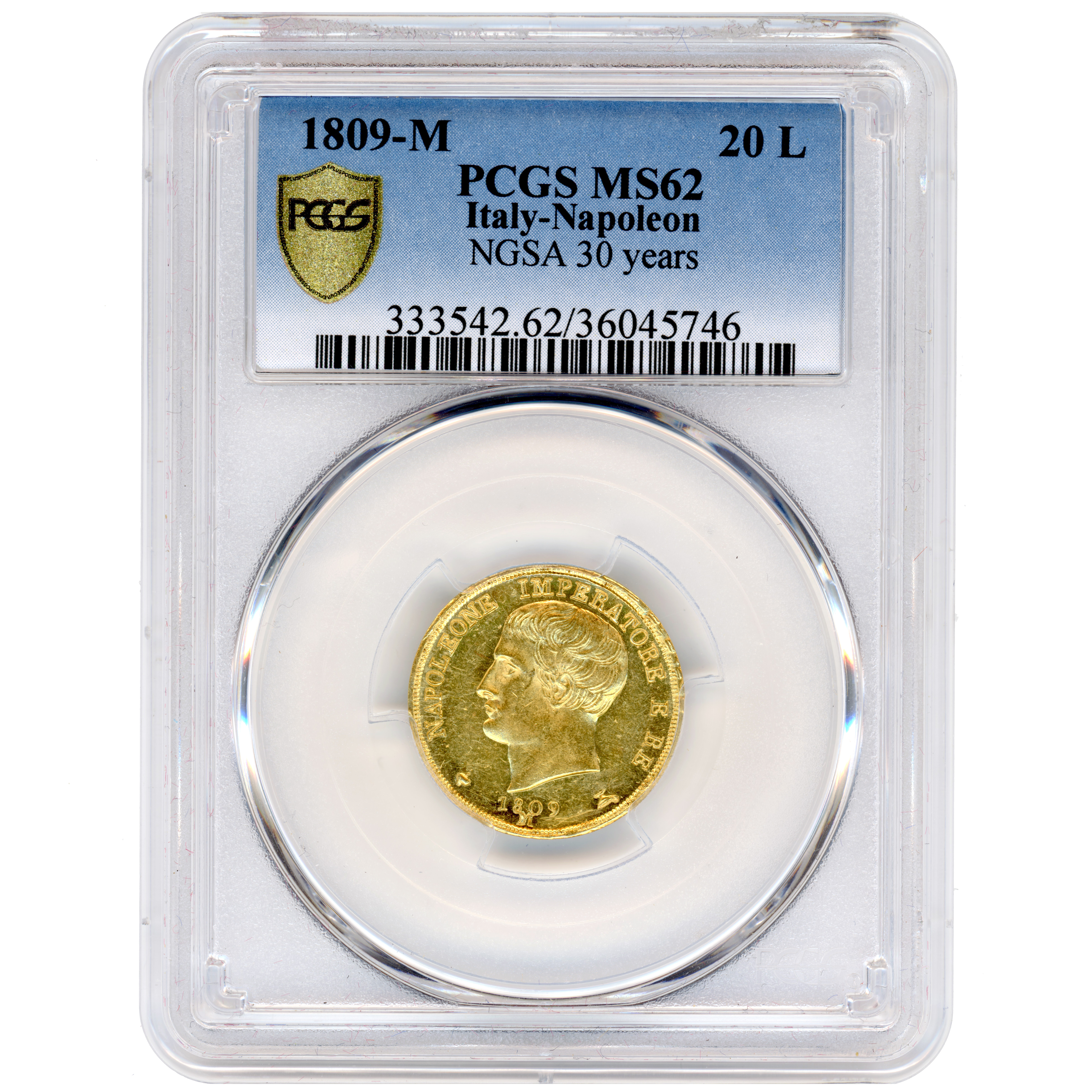 Italie - 20 Lire - 1809 Milan avers