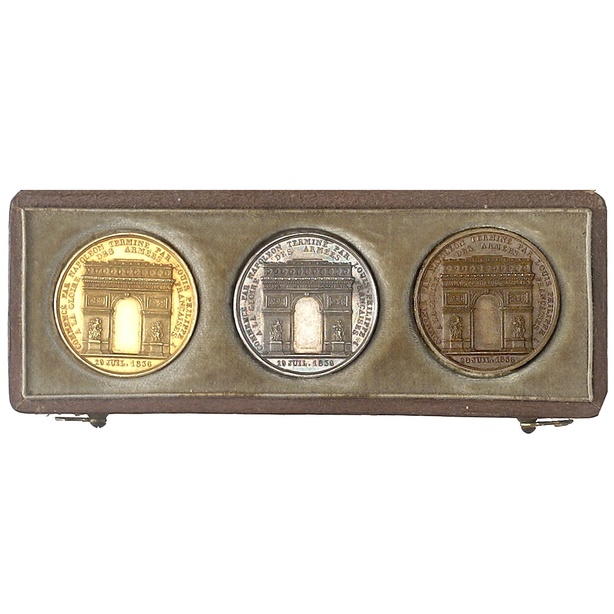 Louis Philippe - 3 médaillettes - 1836 - Paris  revers