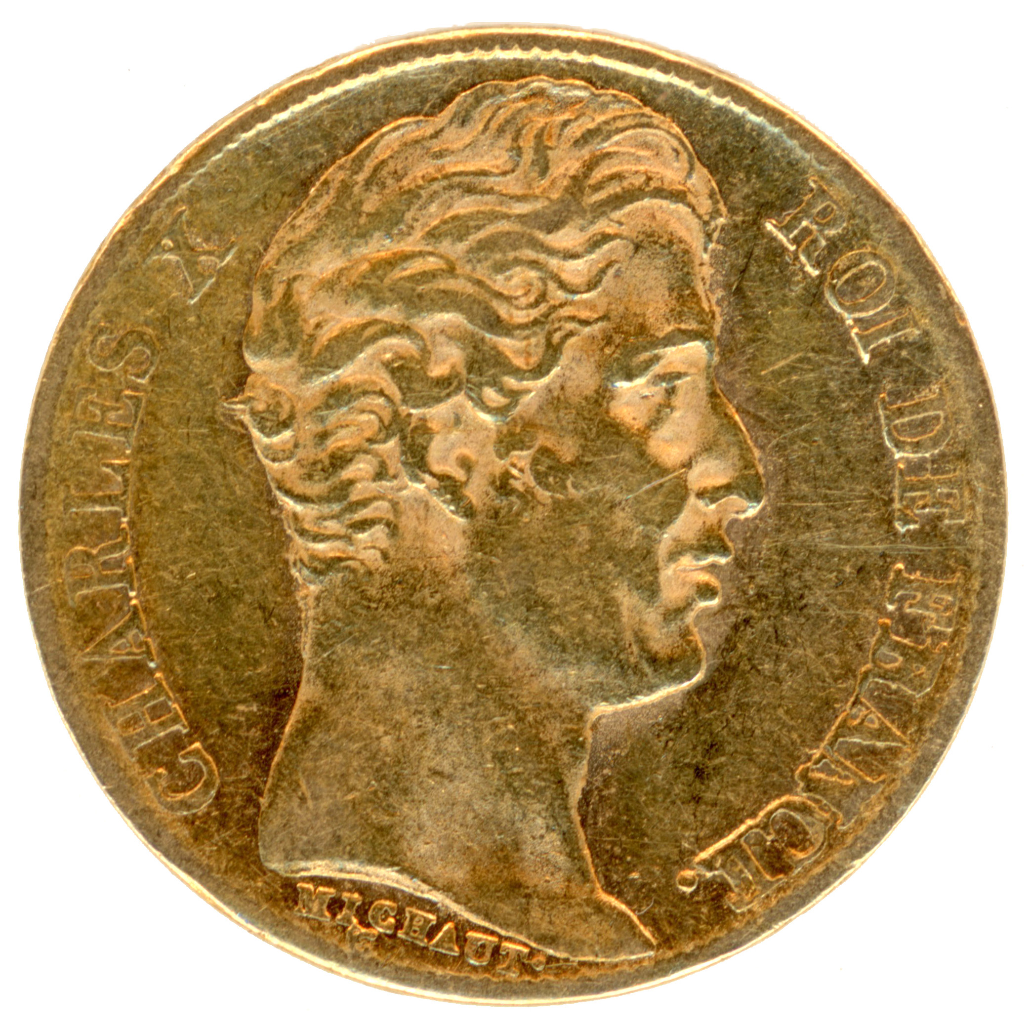 Charles X - 20 Francs - 1828 Paris  avers