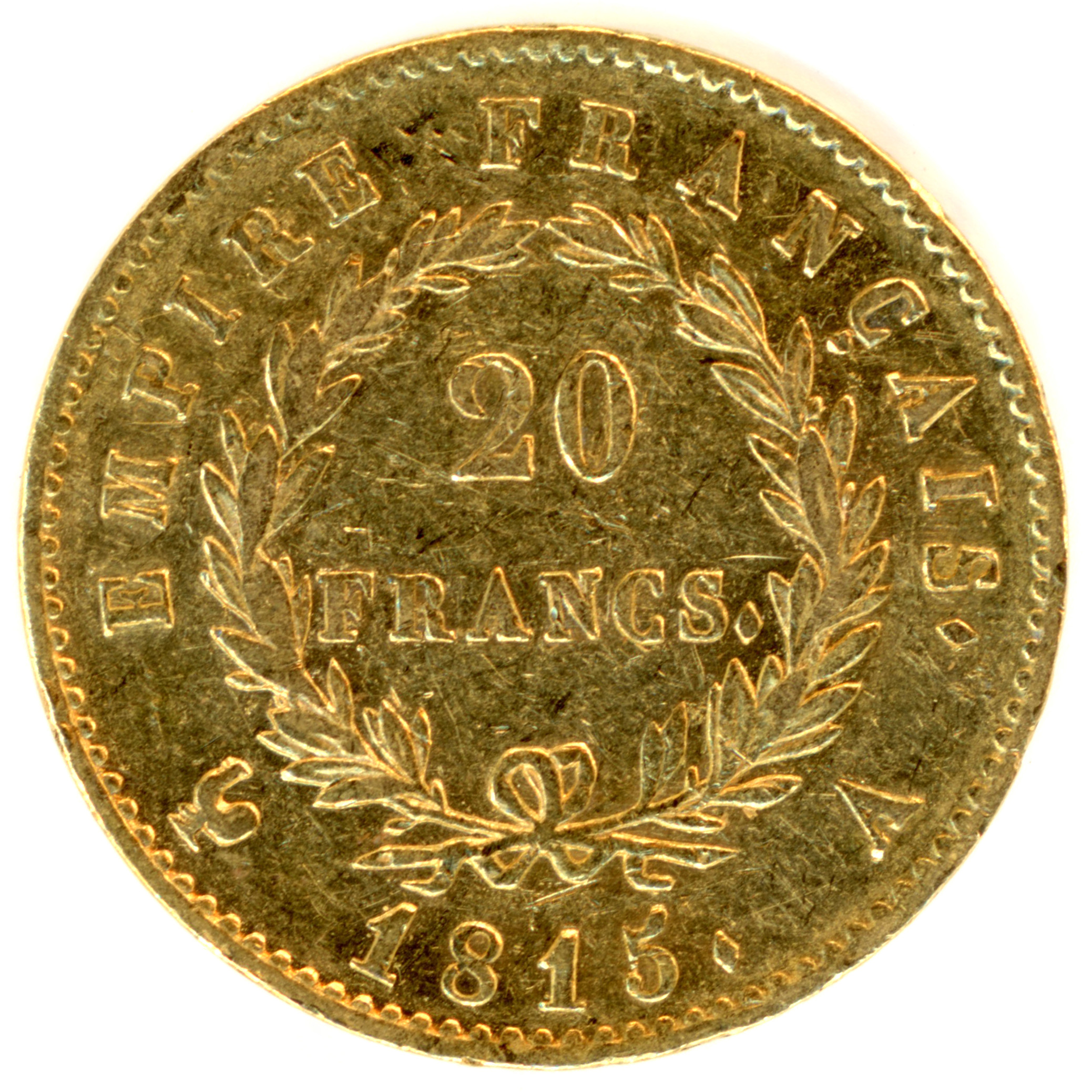Napoléon Ier - 20 Francs - 1815 Paris revers