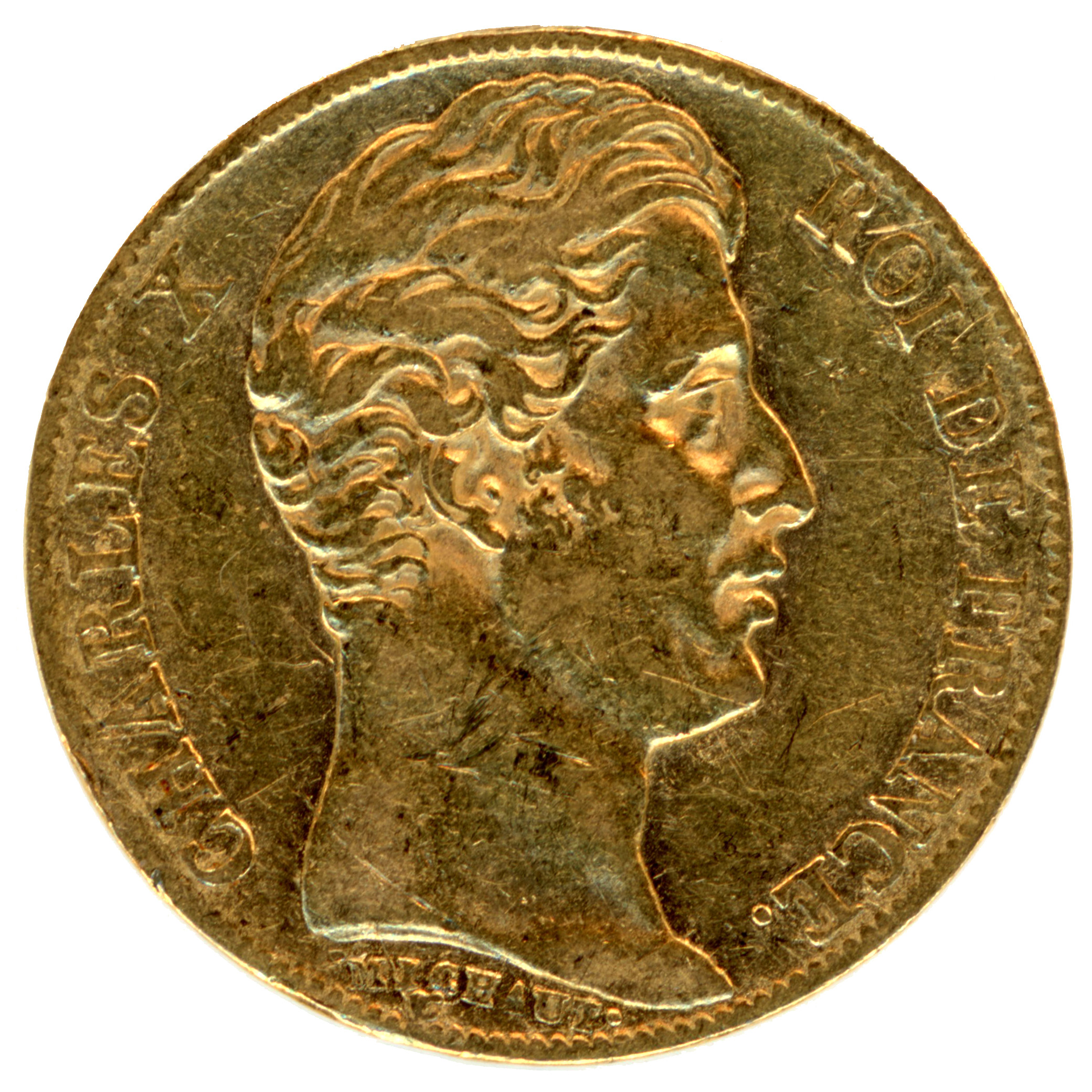 Charles X - 20 Francs - 1827 Paris avers