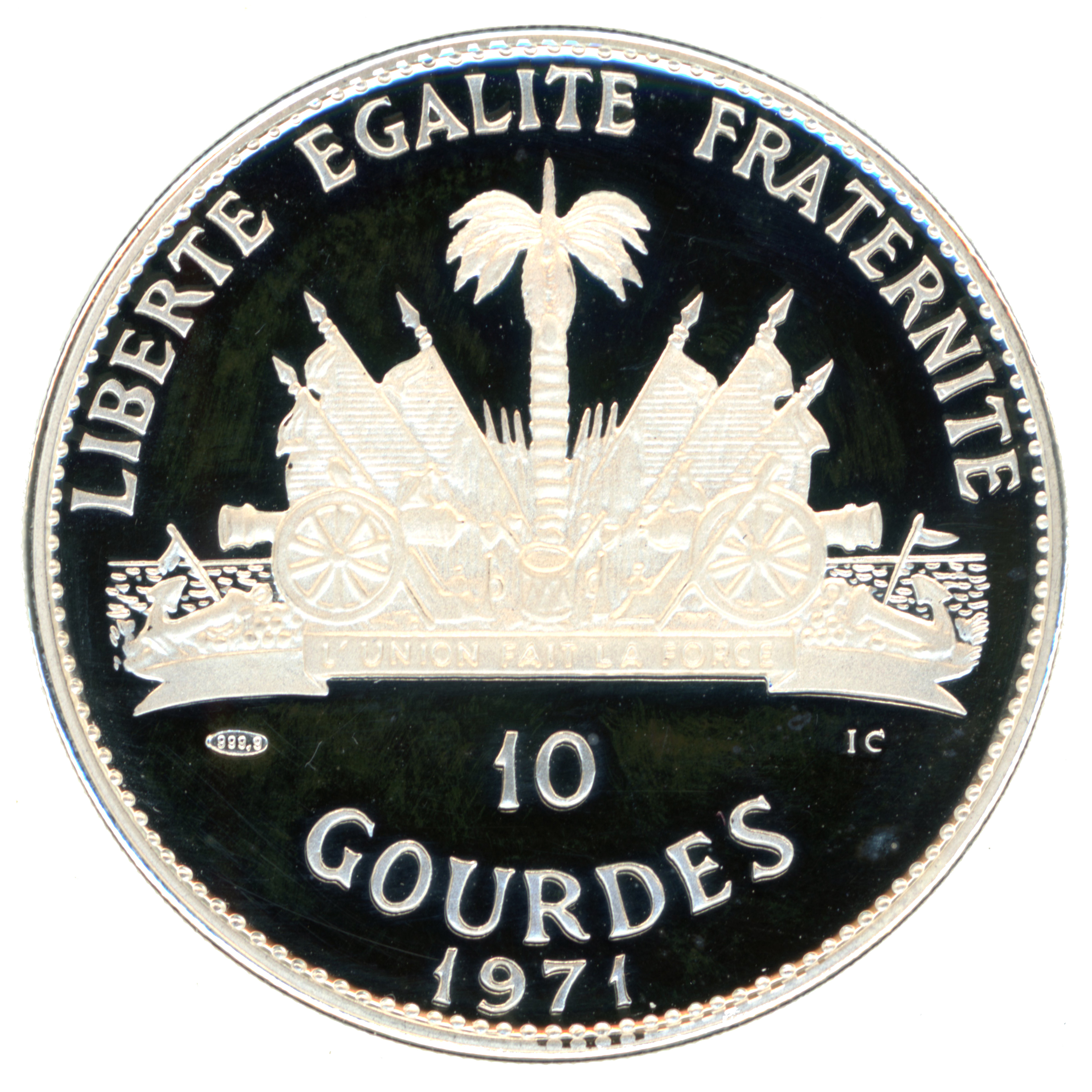 Haïti - 10 Gourdes - Nez Percé - 1971 revers