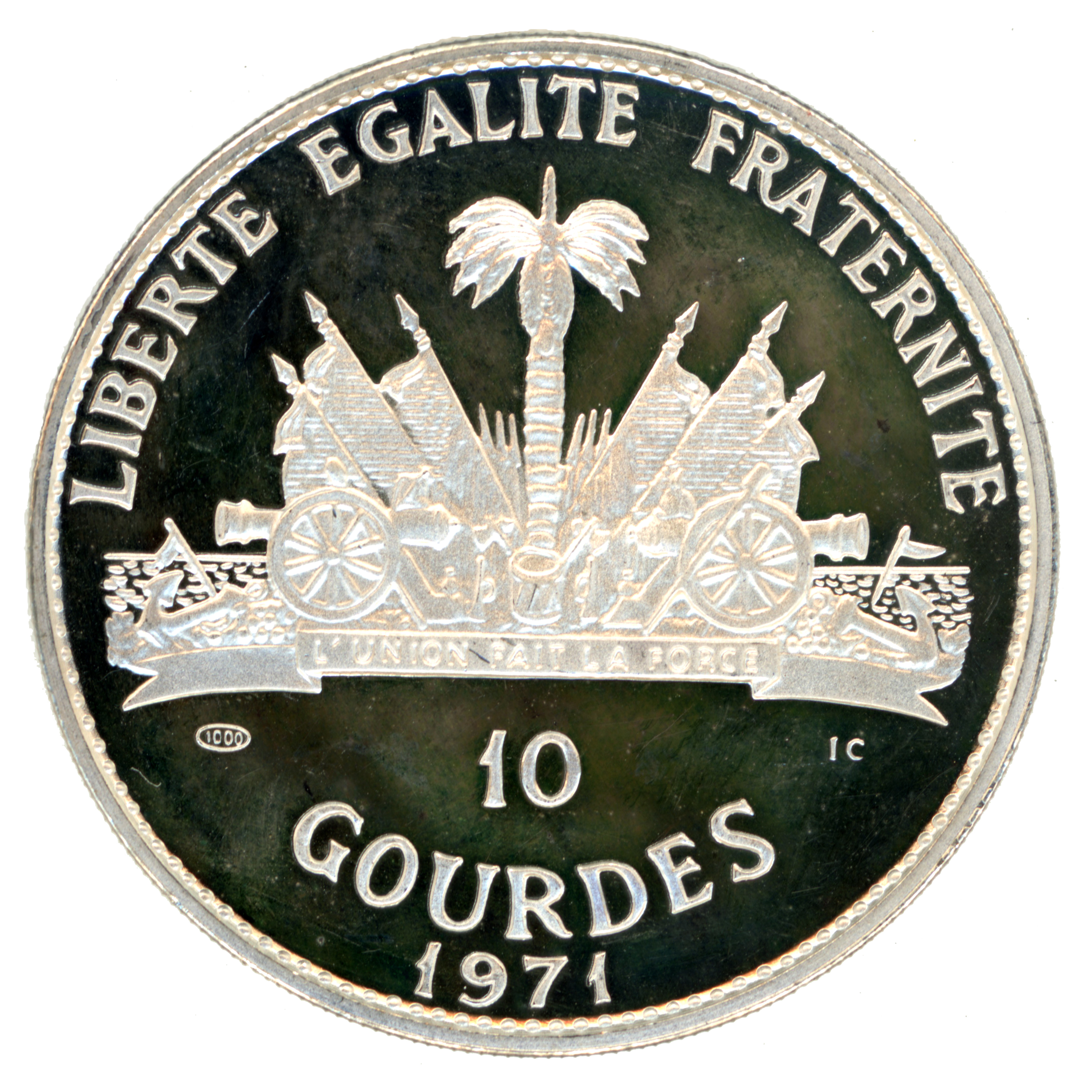 Haïti - 10 Gourdes - Cherokee - 1971 revers