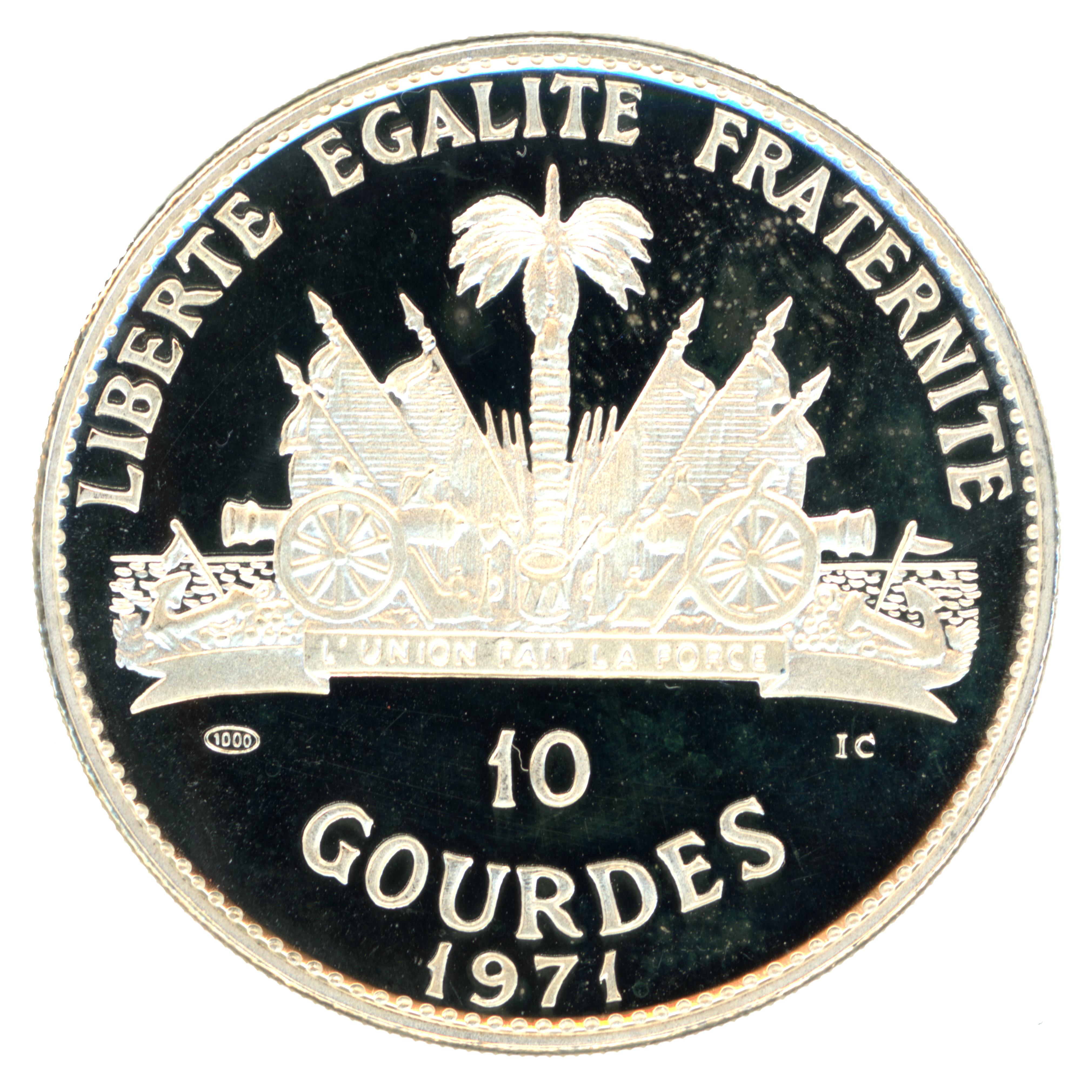 Haïti - 10 Gourdes - Fox - 1971 revers