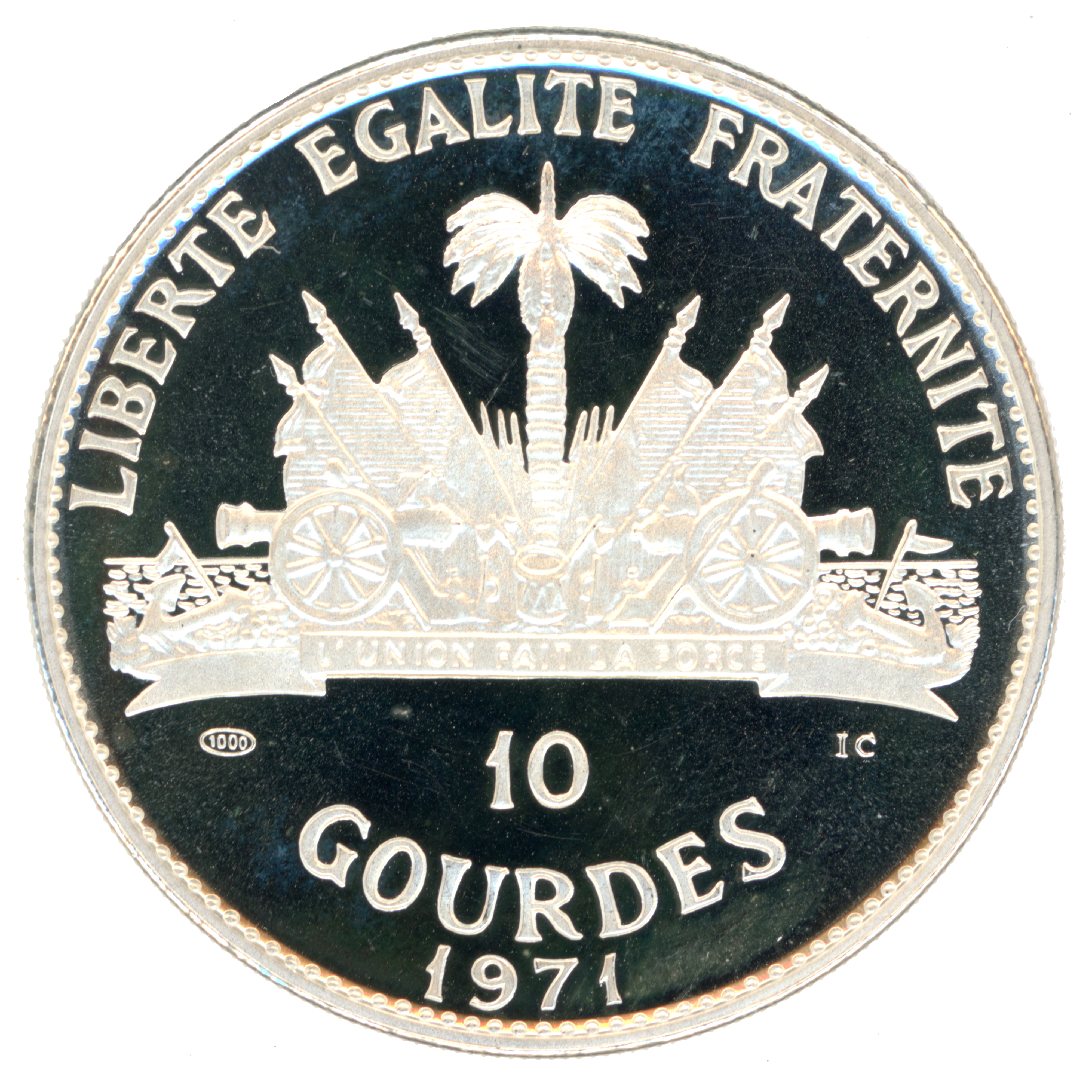 Haïti - 10 Gourdes - Oglala Sioux - 1971 revers