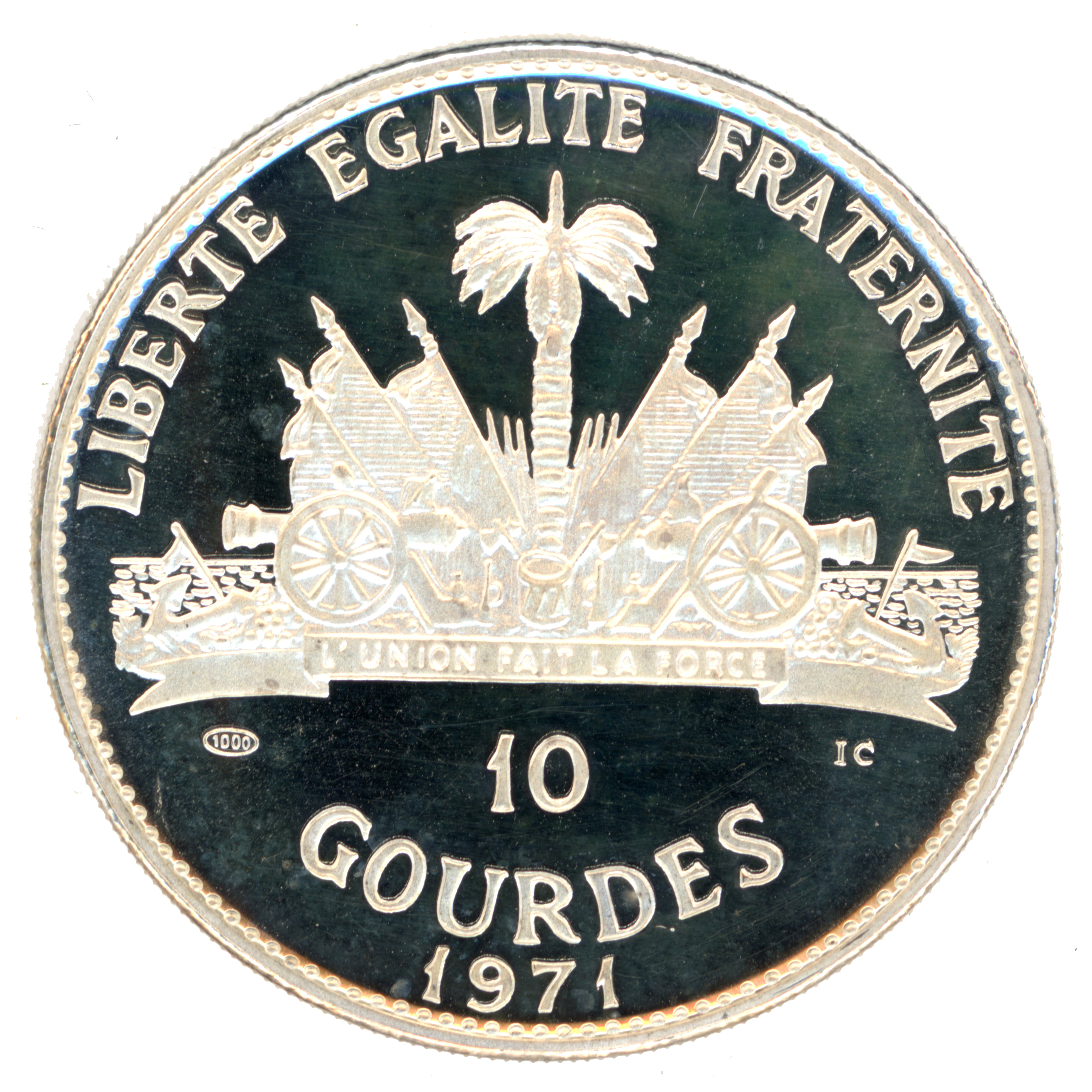 Haïti - 10 Gourdes - Guerre des Séminoles - 1971 revers
