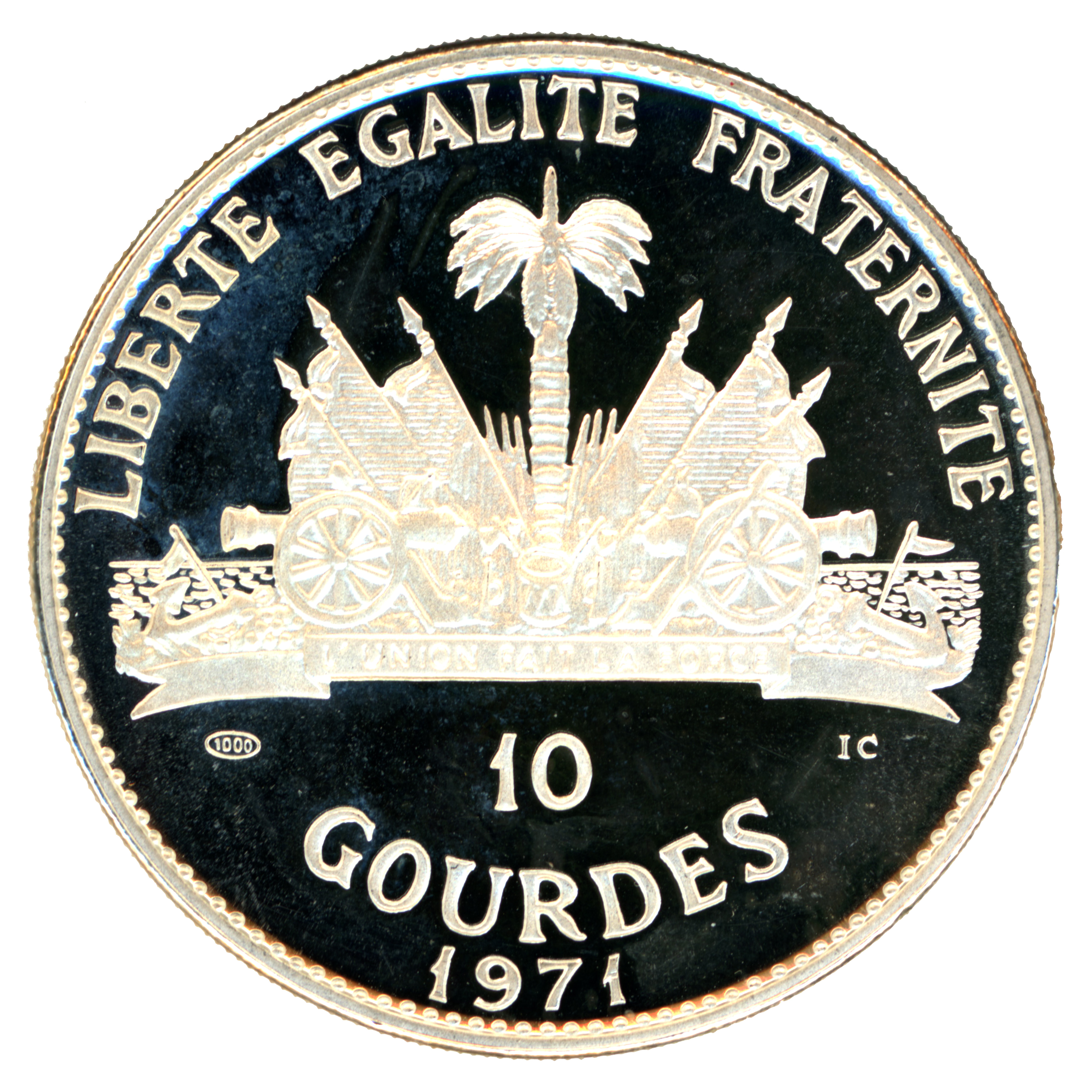 Haïti - 10 Gourdes - Séminole - 1971 revers
