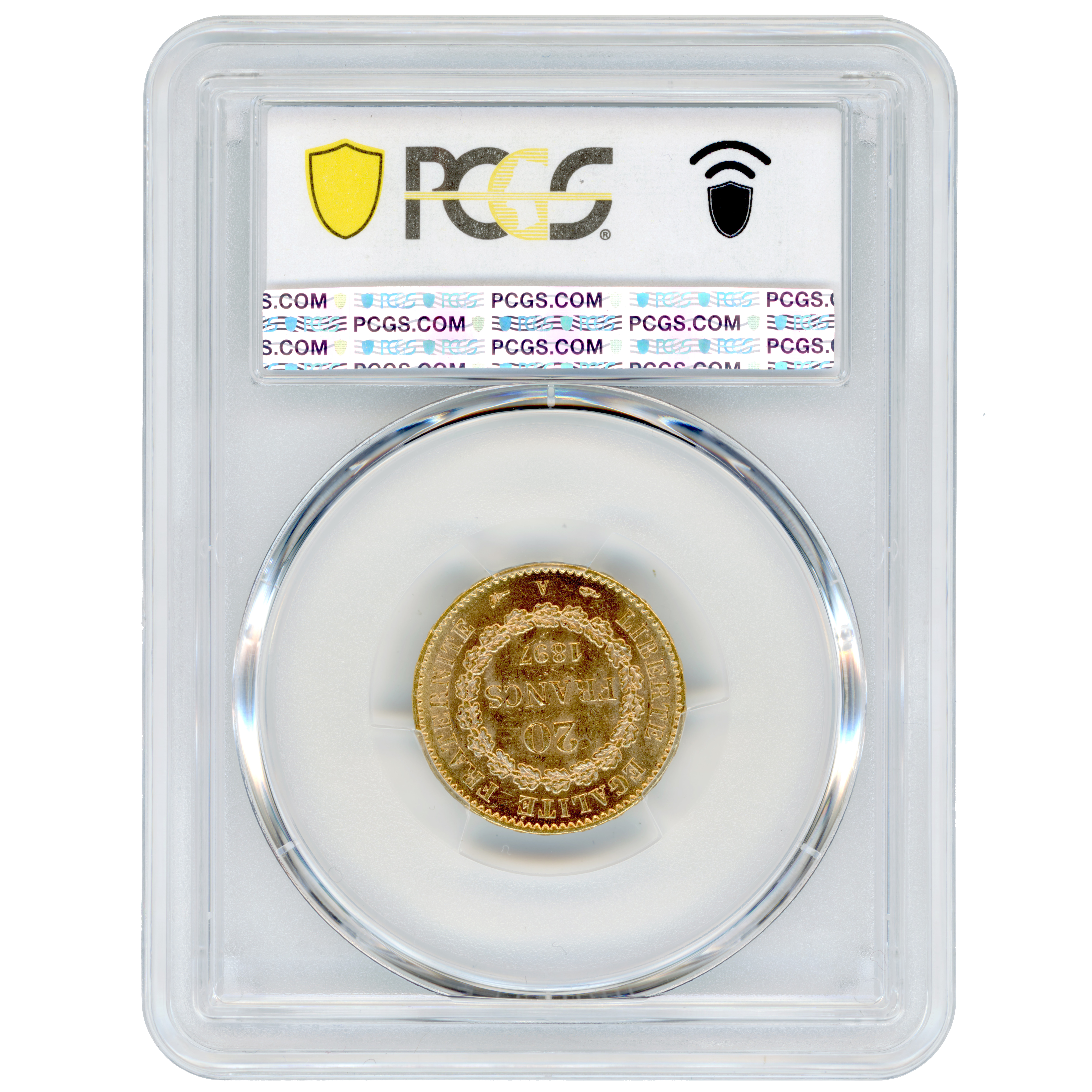 20 Francs - Génie - 1897 - Paris revers