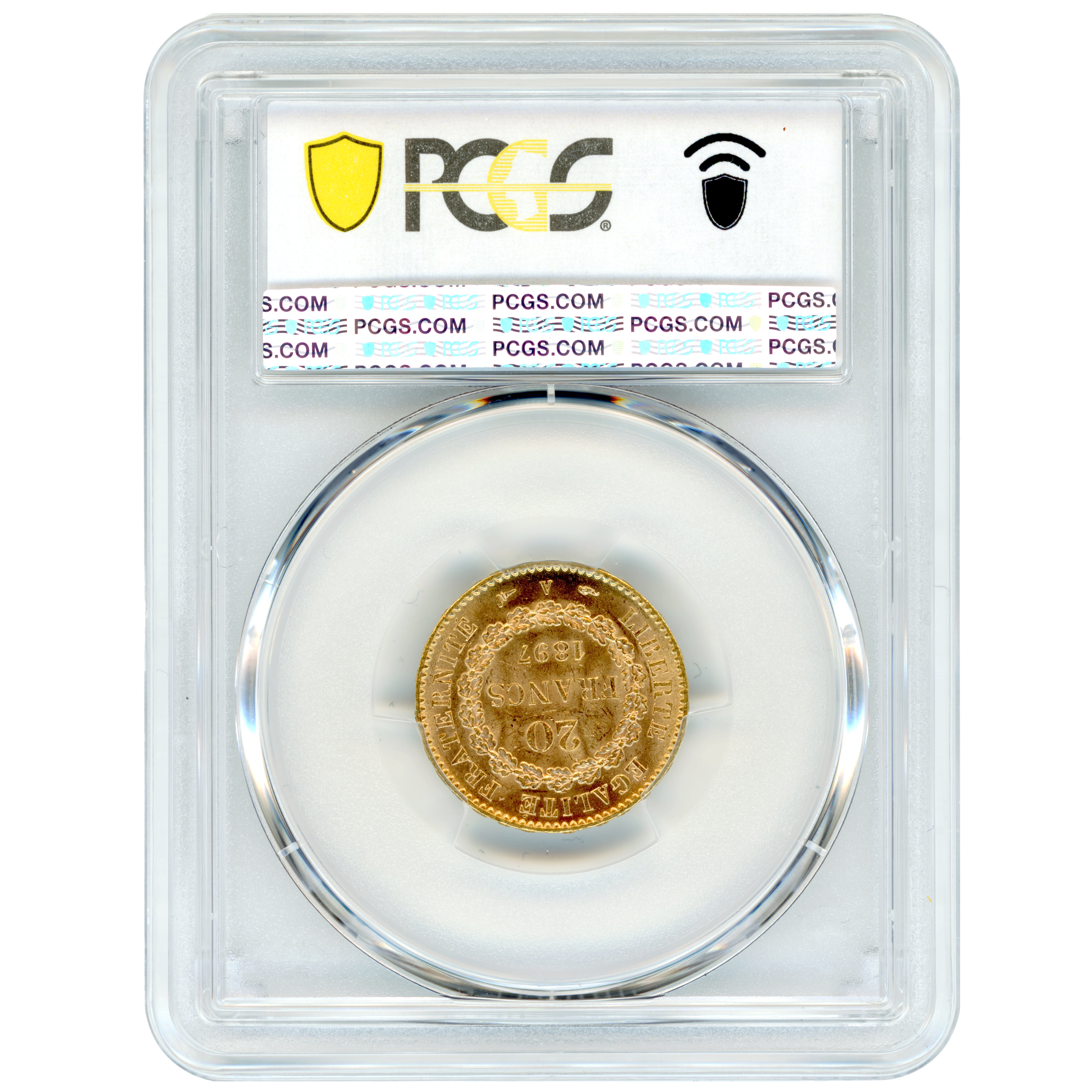 20 Francs - Génie - 1897 - Paris revers