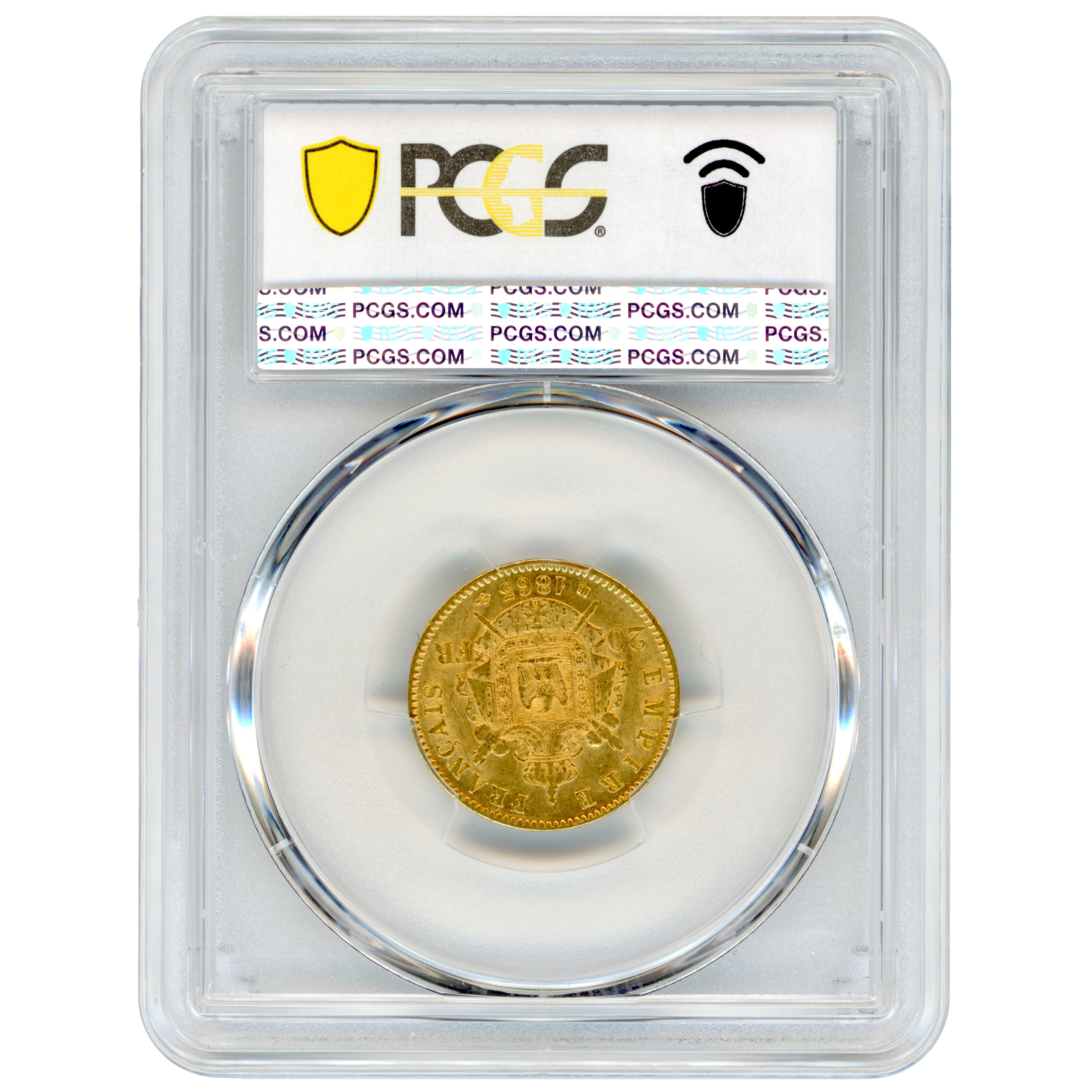 Napoléon III - 20 Francs - 1865 - Strasbourg revers