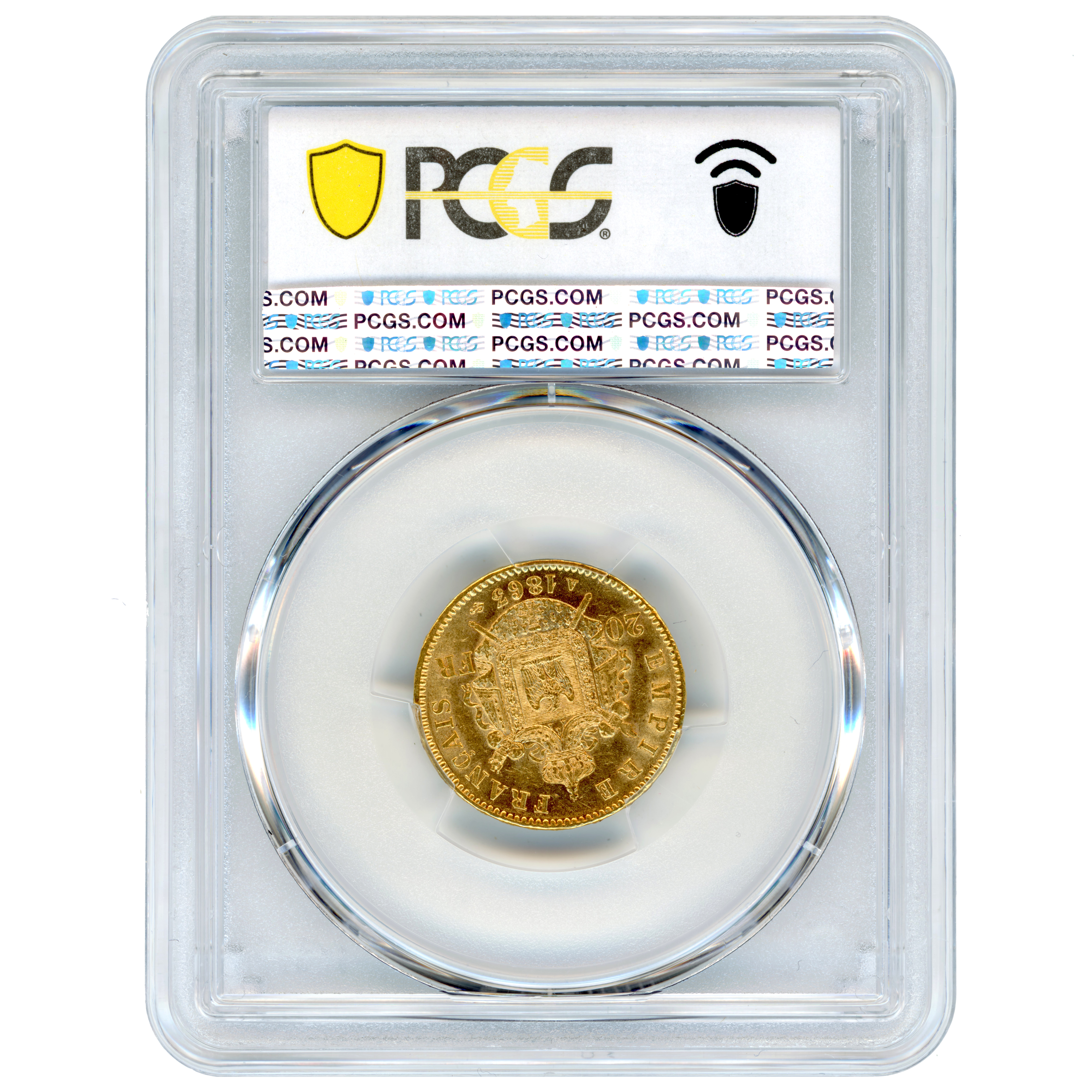 Napoléon III - 20 Francs - 1863 - Paris revers