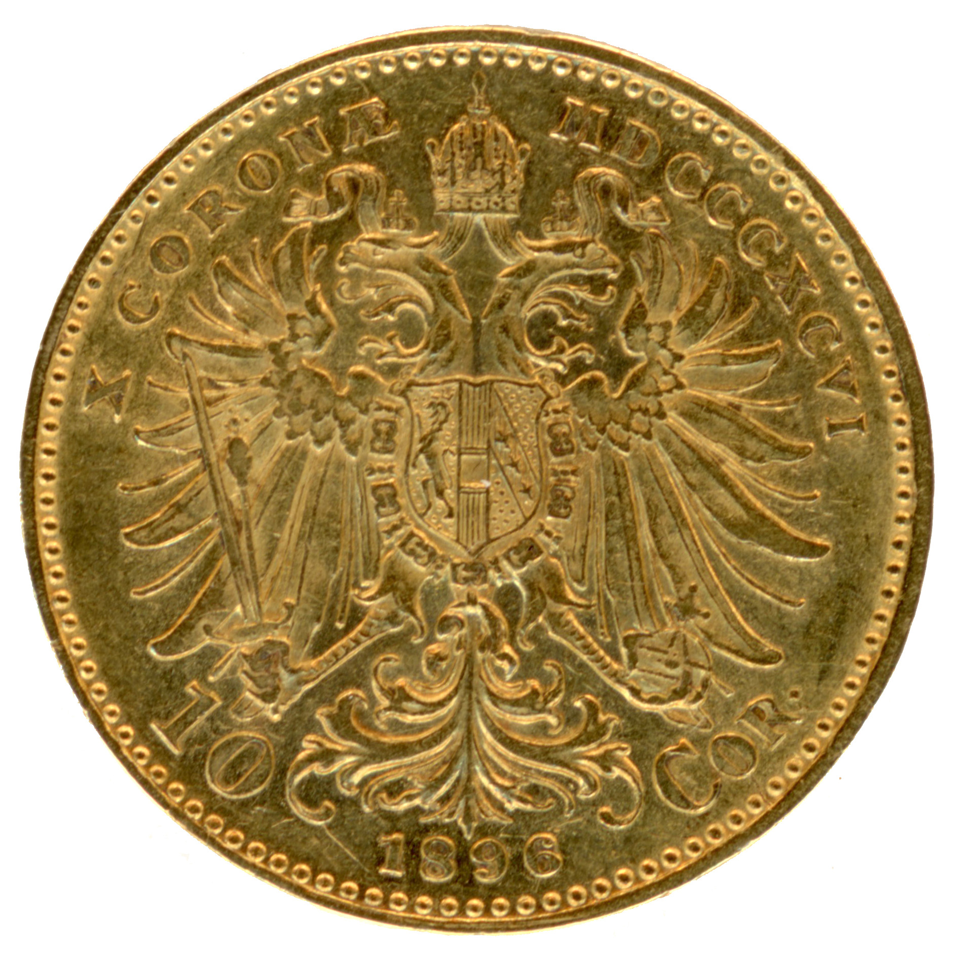 Autriche - 10 Couronnes - 1896 - Vienne revers