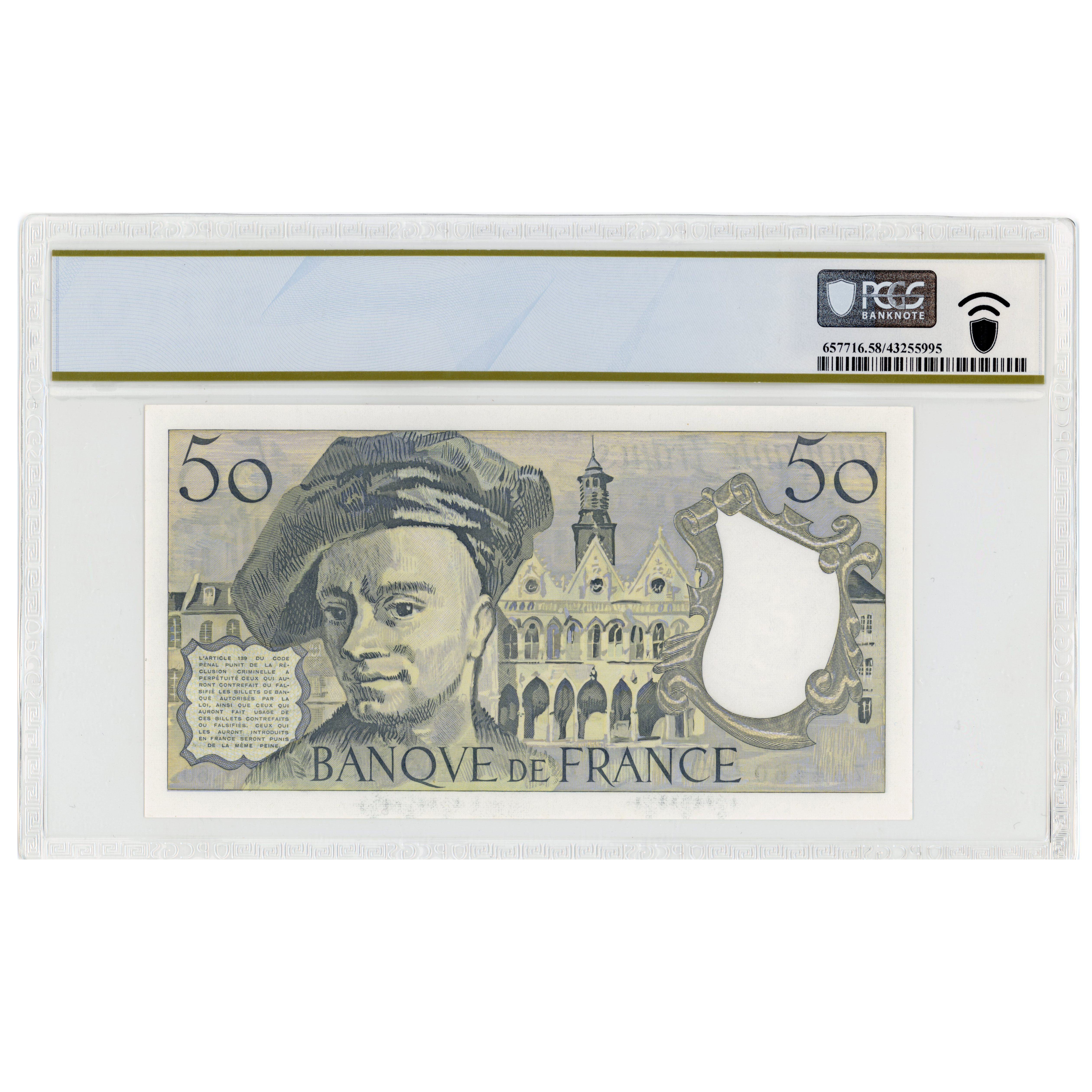 France - 50 Francs - 1990 revers