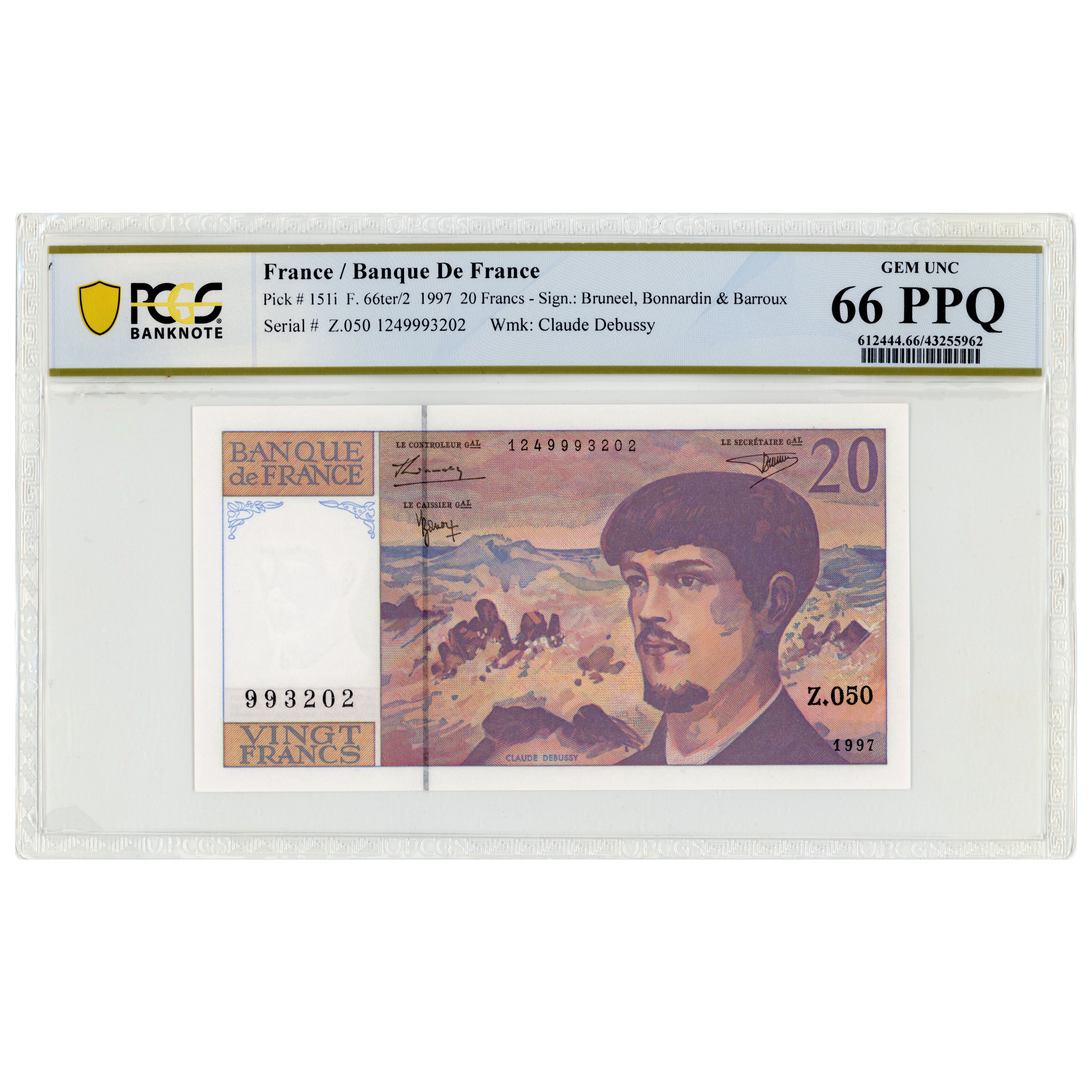 France - 20 Francs - 1997 avers