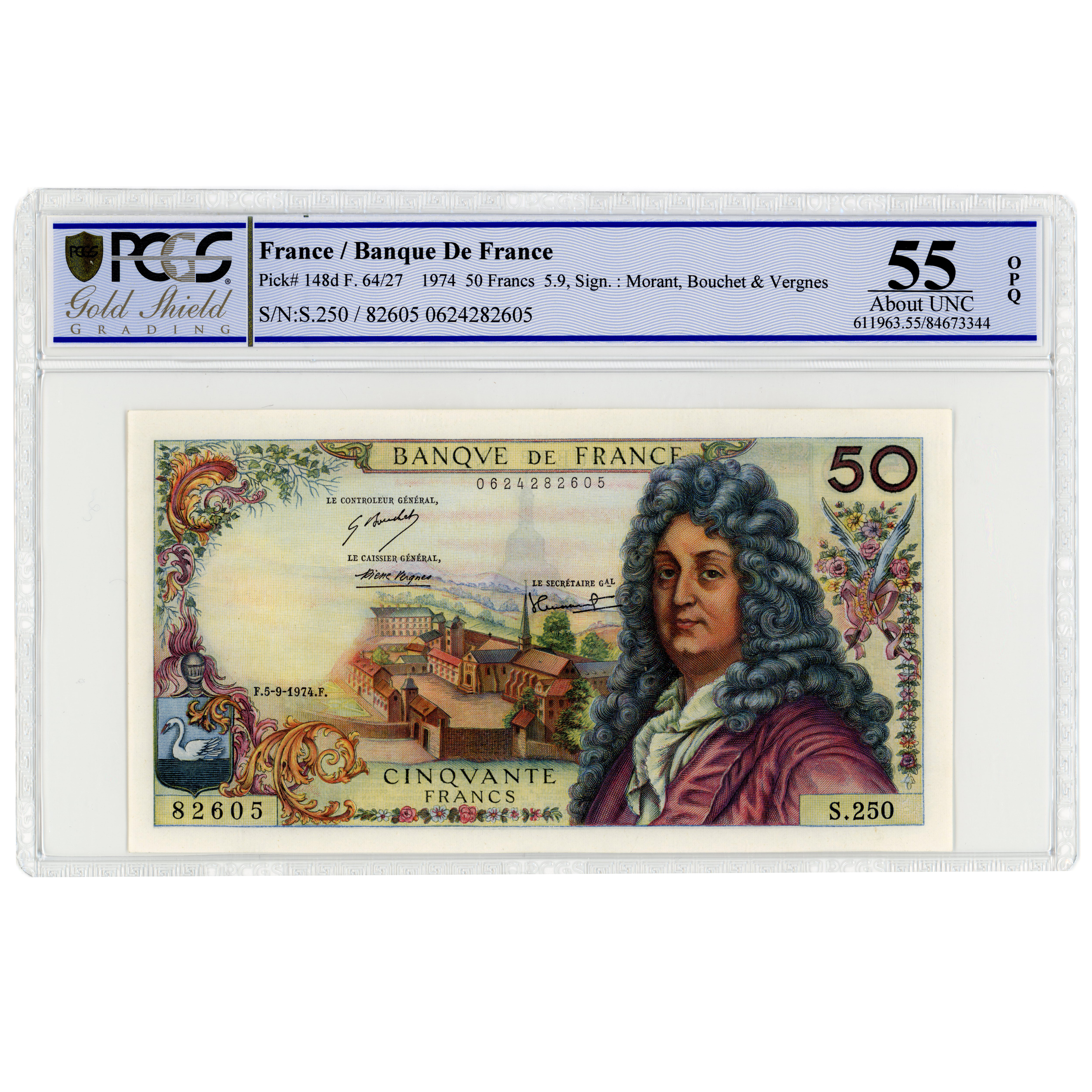 France - 50 Francs Racine - 1974 avers