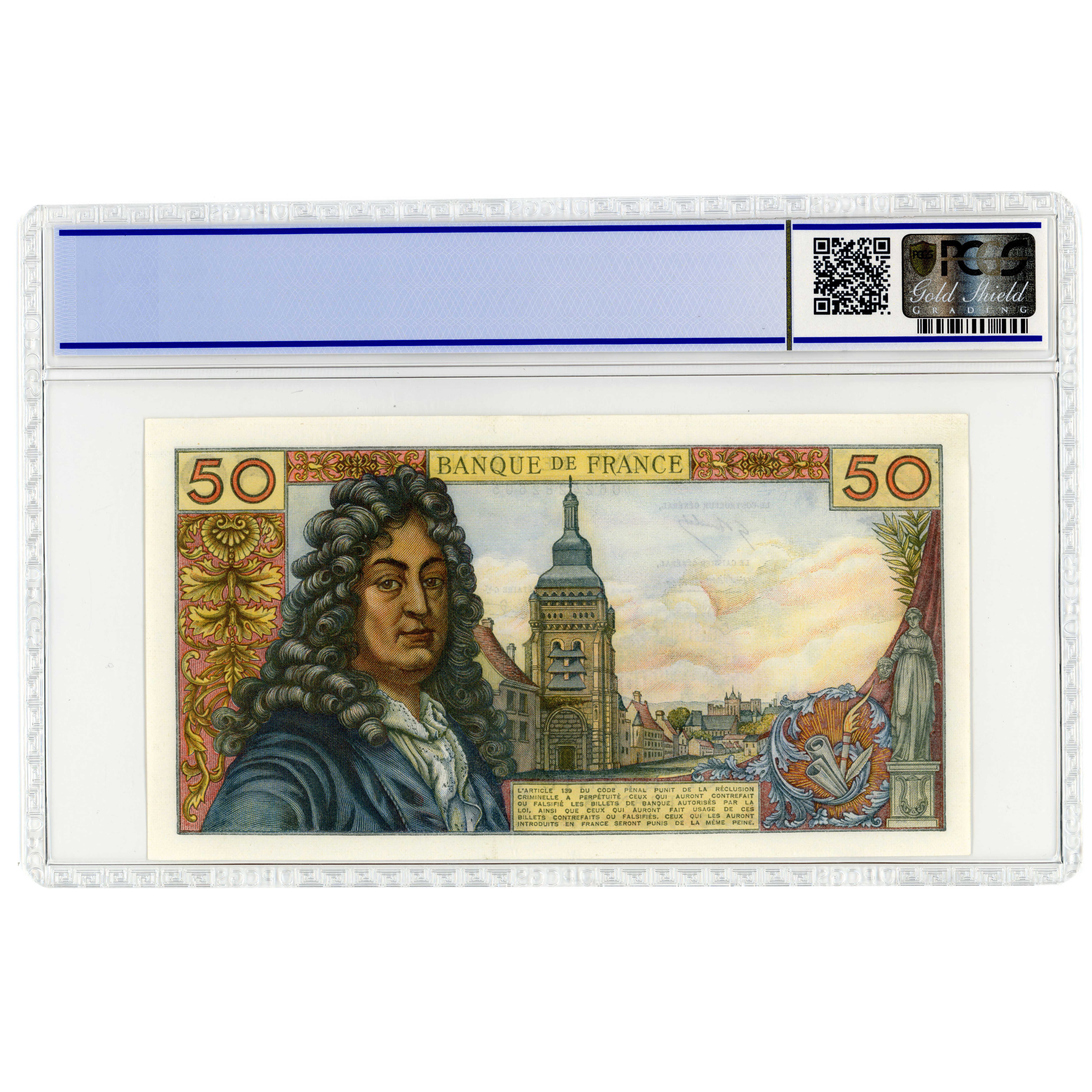 France - 50 Francs Racine - 1974 revers