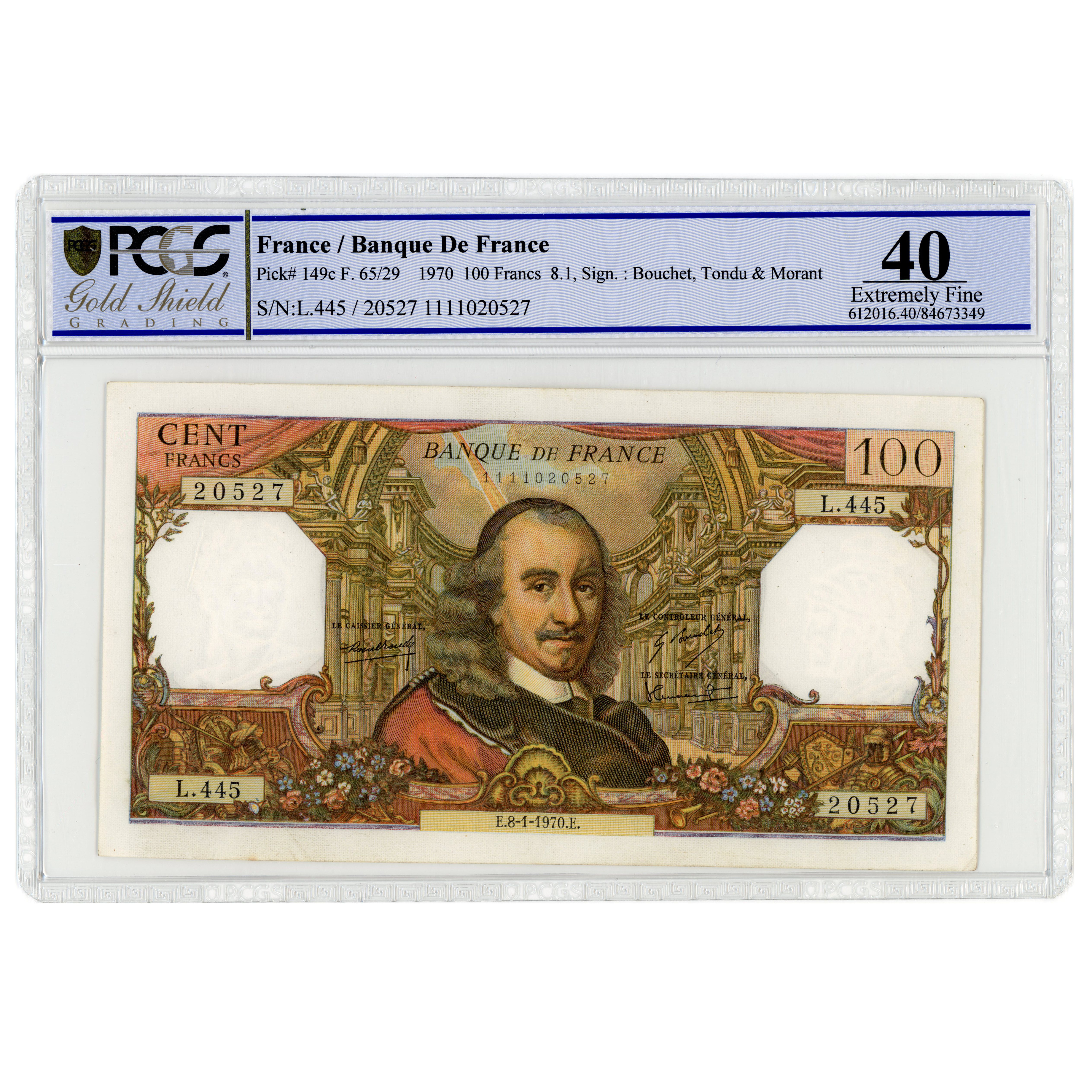 France - 100 Francs Corneille - 1970 avers