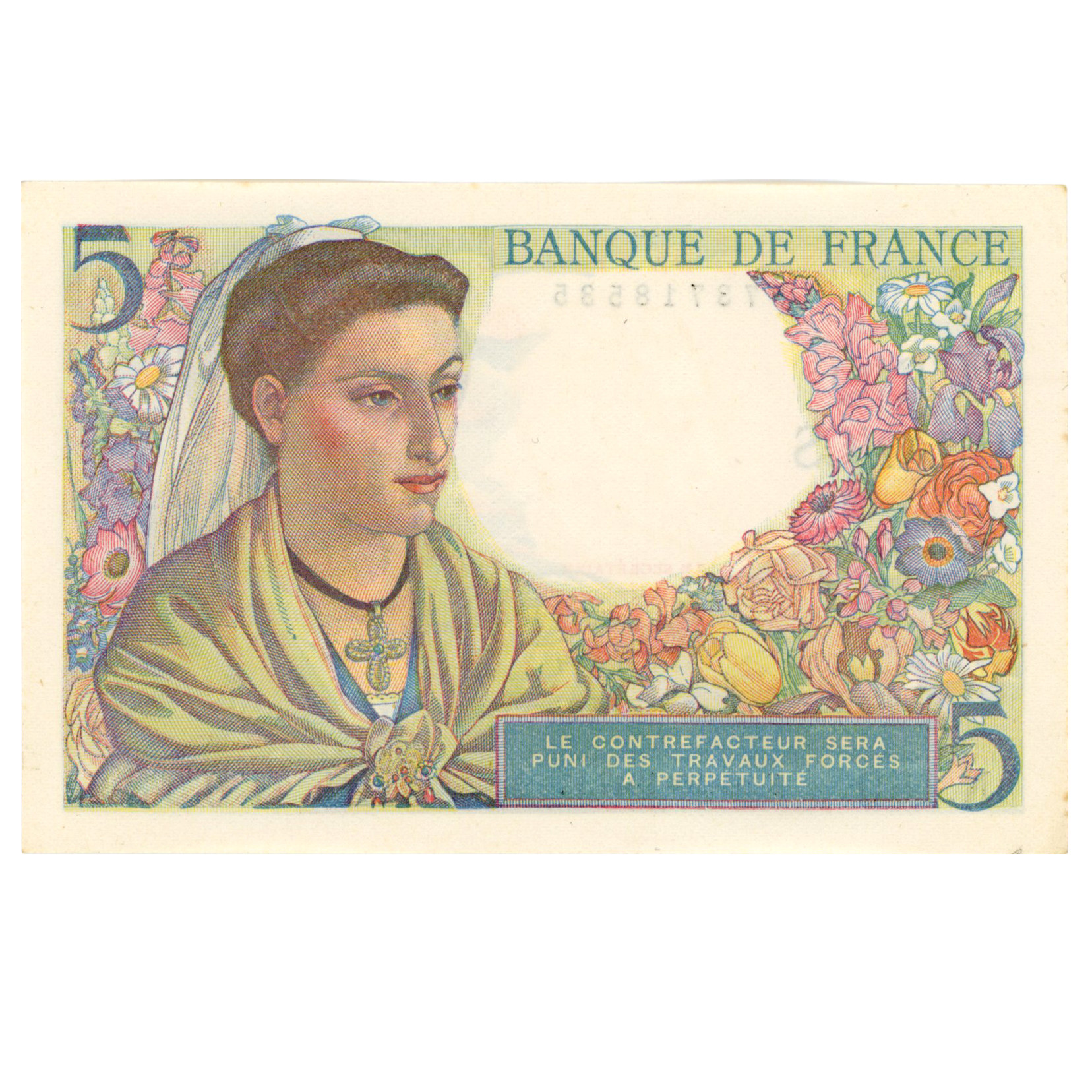 France - 5 Francs Berger - 1947 revers