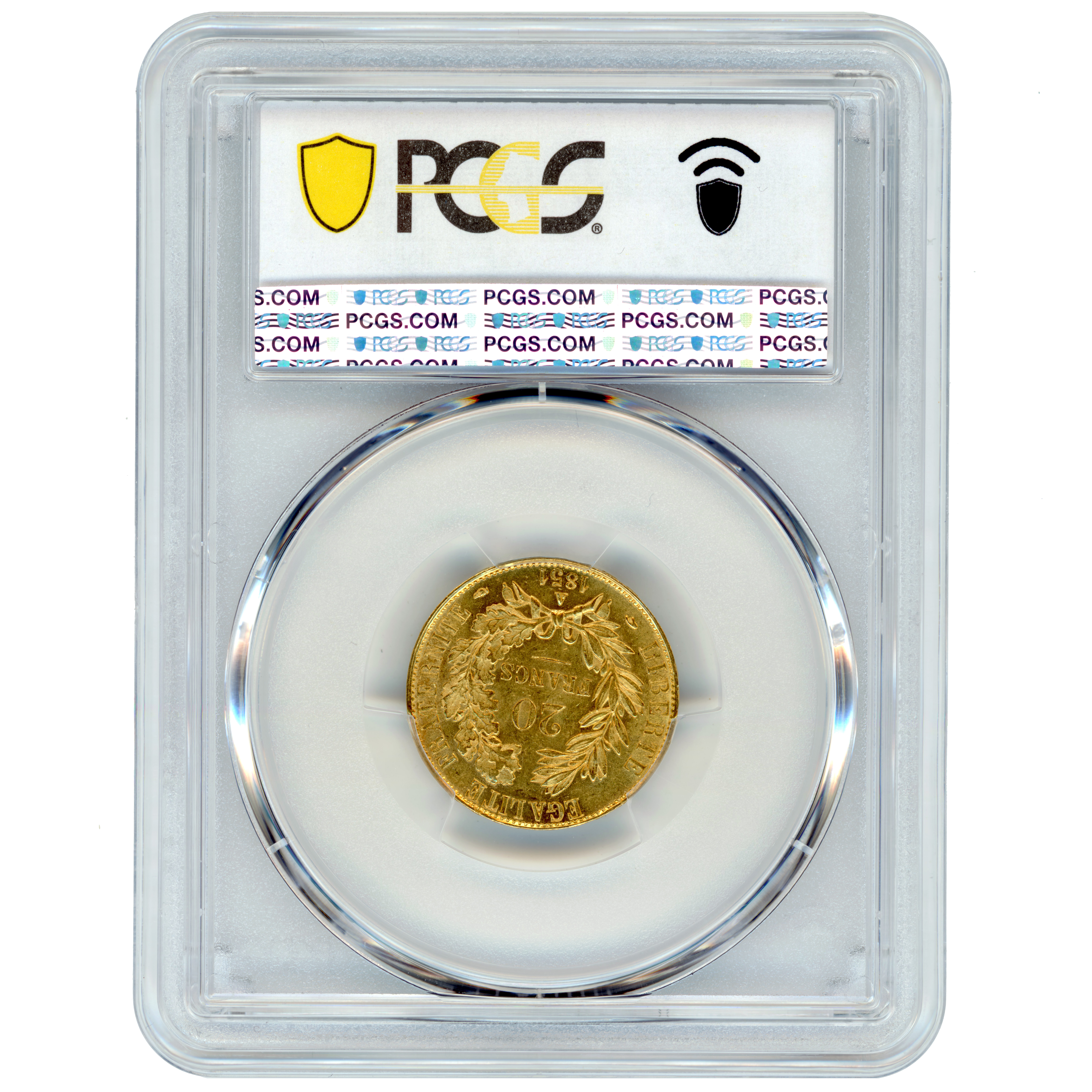 20 Francs  Cérès - 1851 - Paris revers