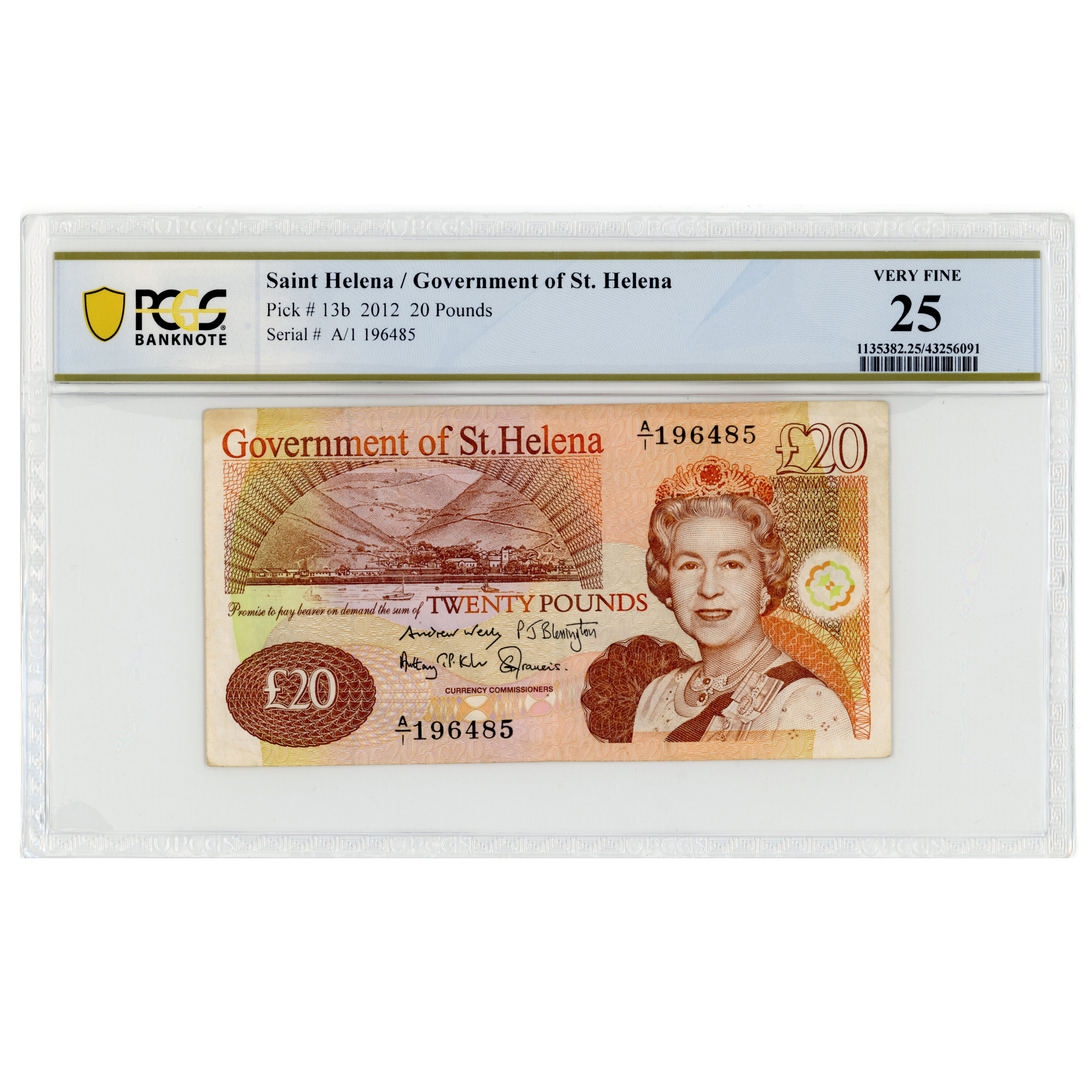 Sainte-Hélène - 20 Livres - 2012  avers