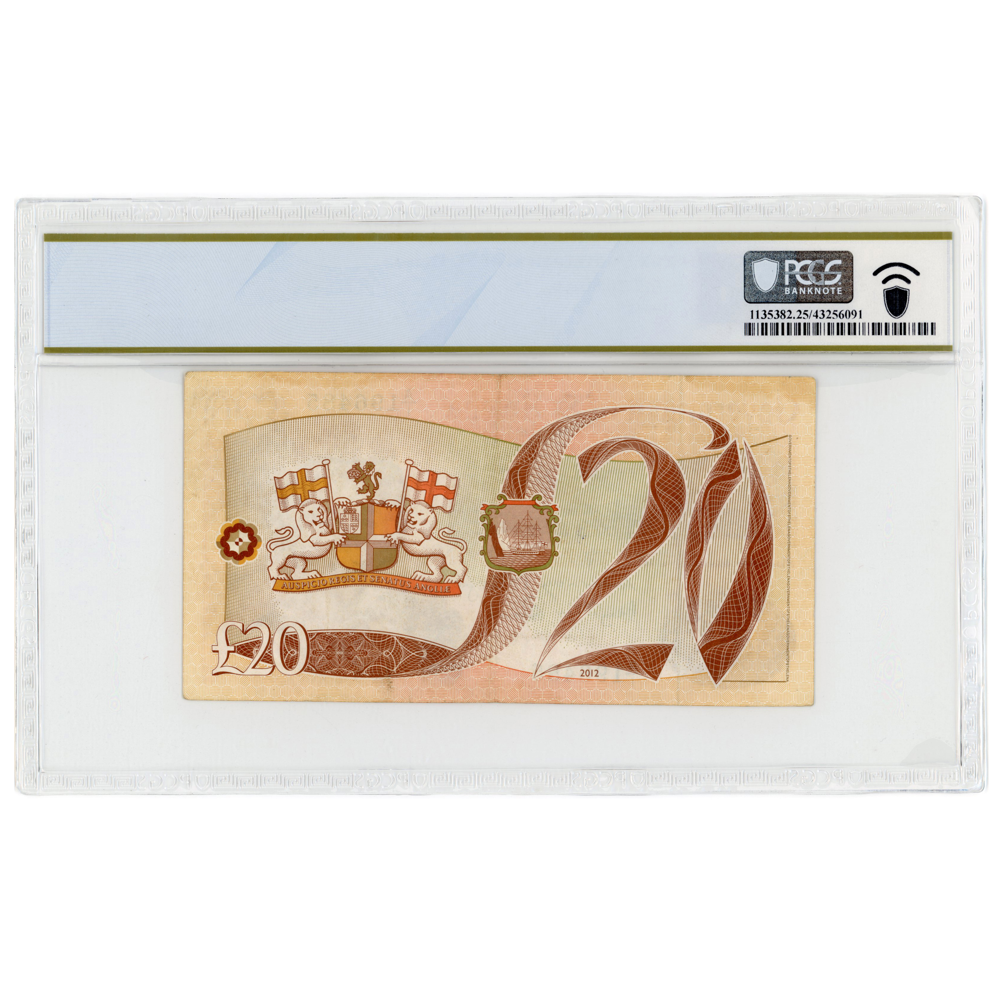 Sainte-Hélène - 20 Livres - 2012  revers