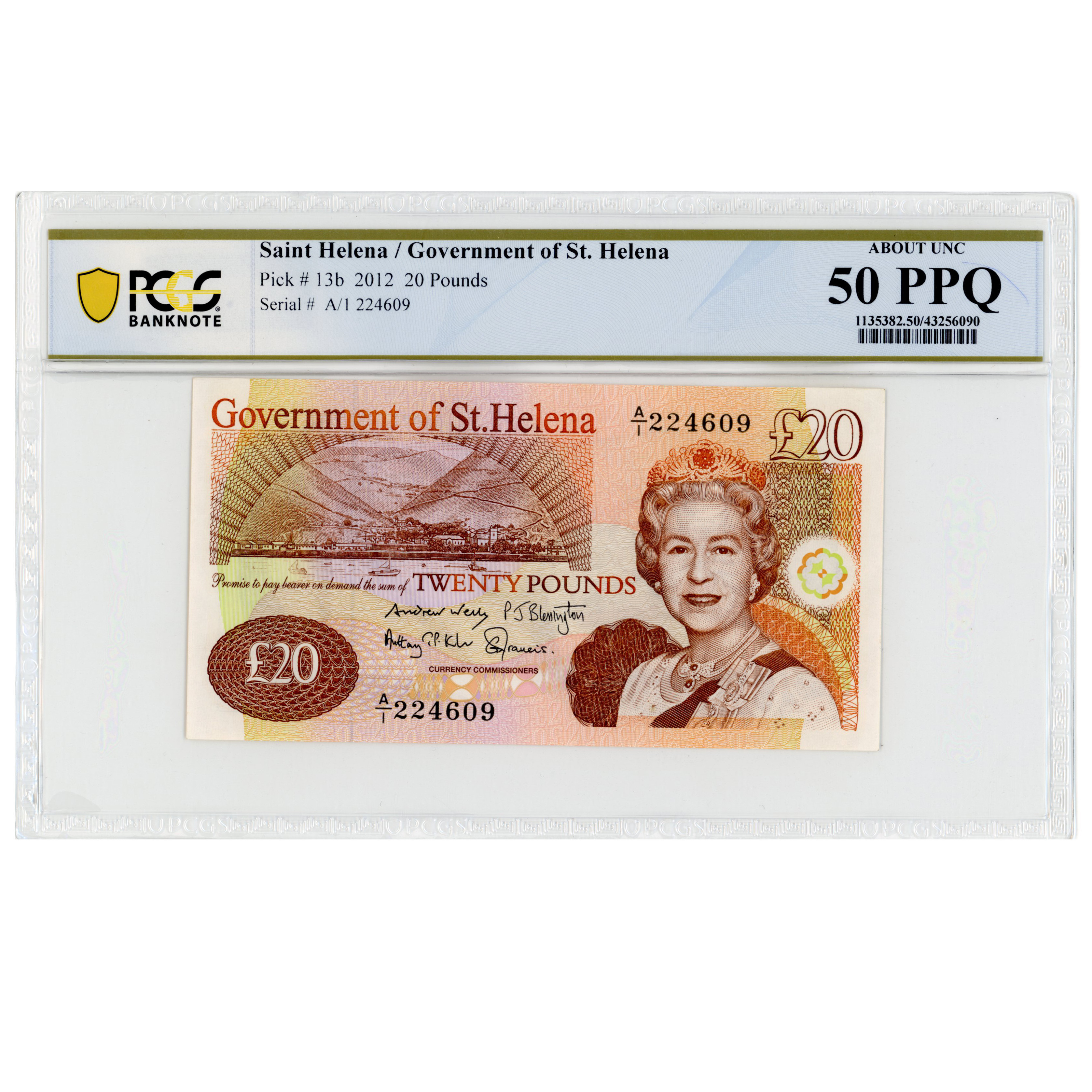 Sainte-Hélène - 20 Livres - 2012 avers