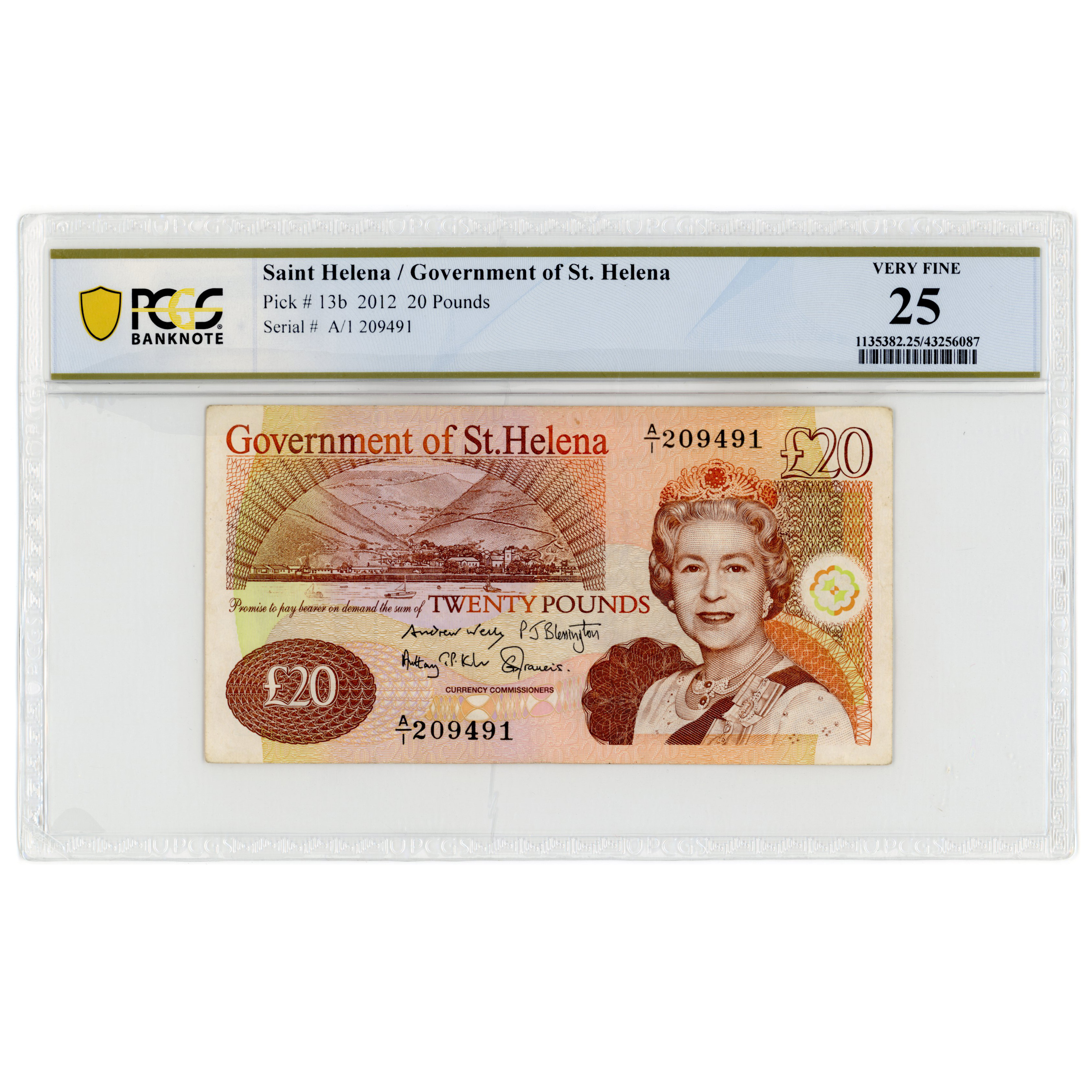 Sainte-Hélène - 20 Livres - 2012  avers