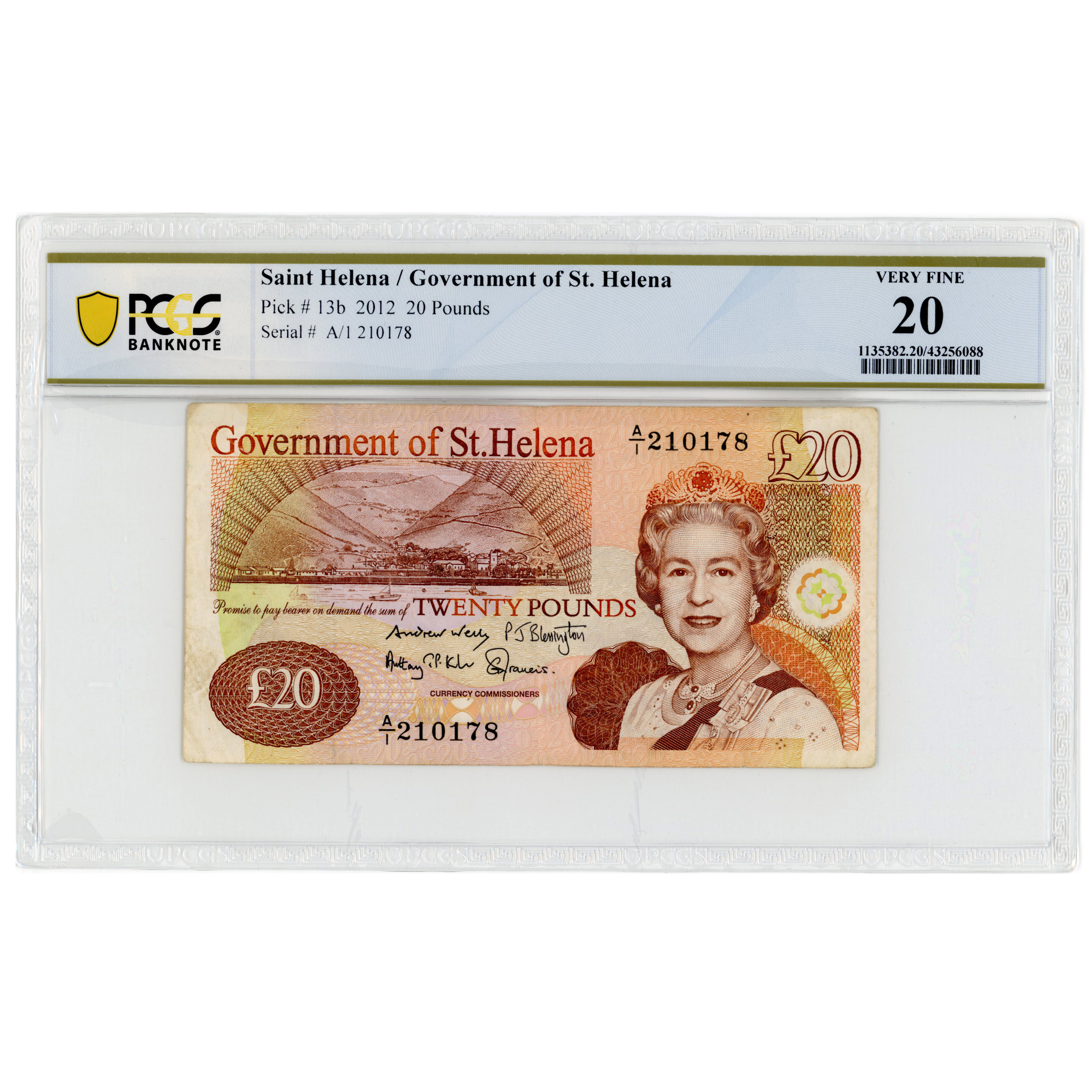 Sainte-Hélène - 20 Livres - 2012  avers