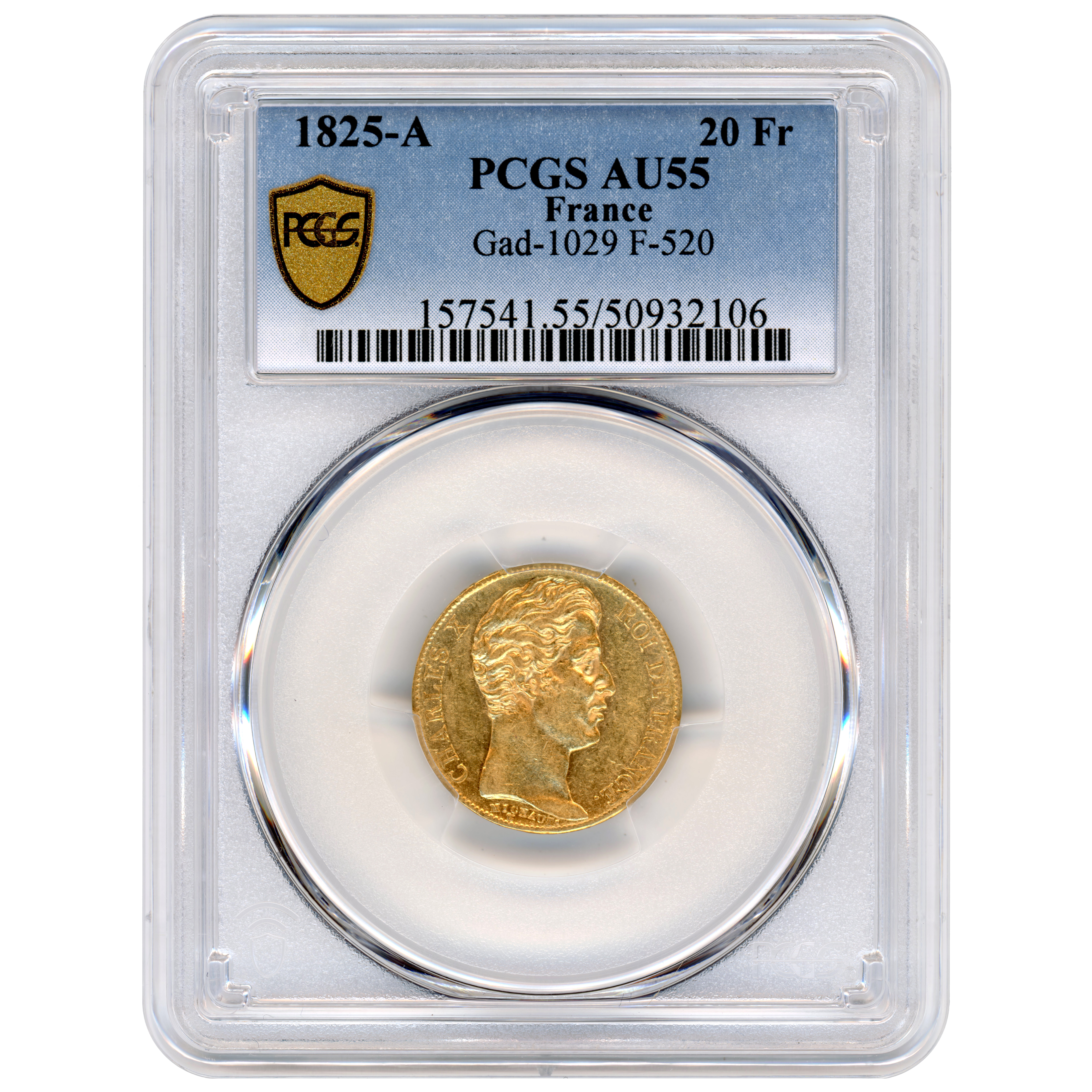 Charles X - 20 Francs - 1825 - Paris avers