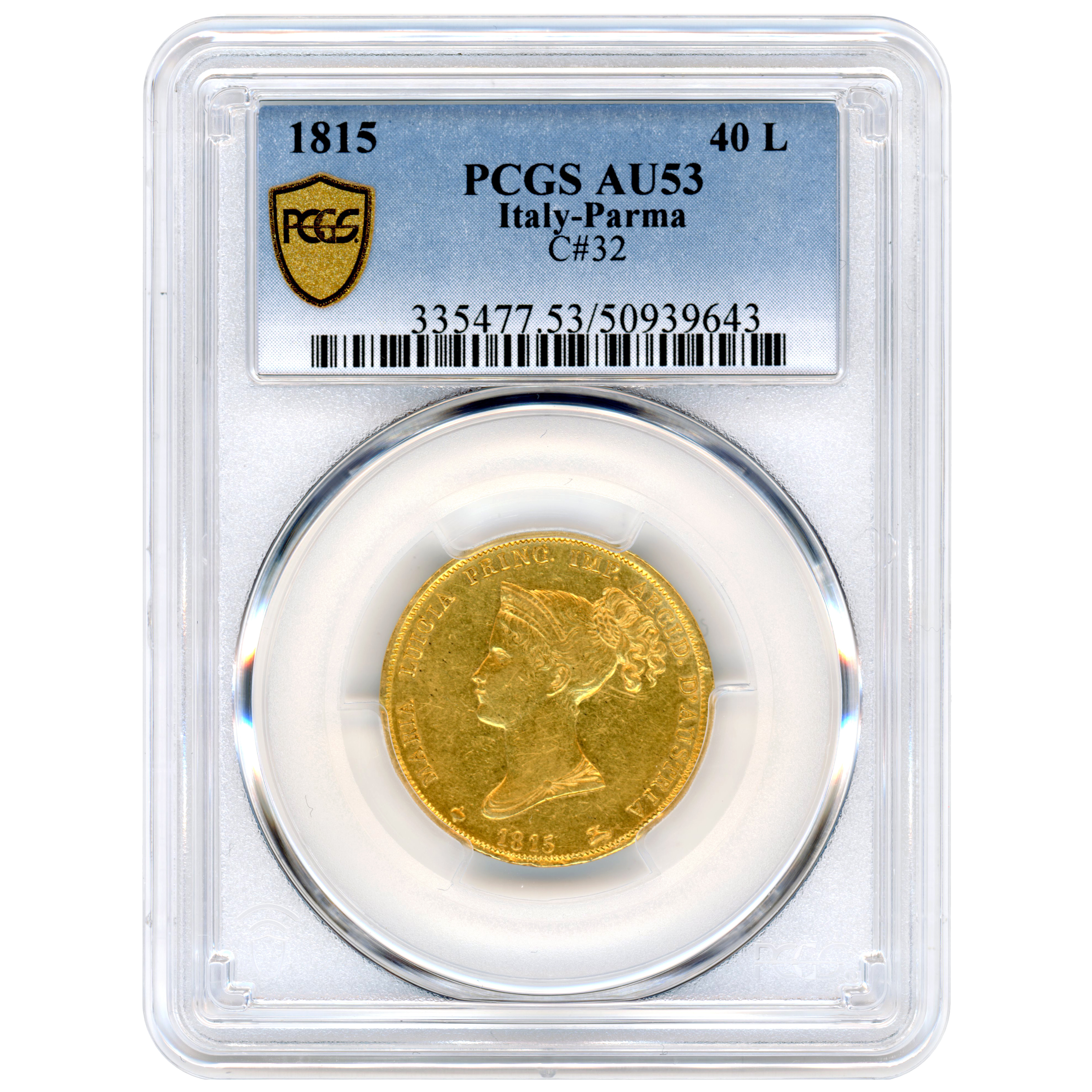 Italie - 40 Lire - 1815 - Milan avers