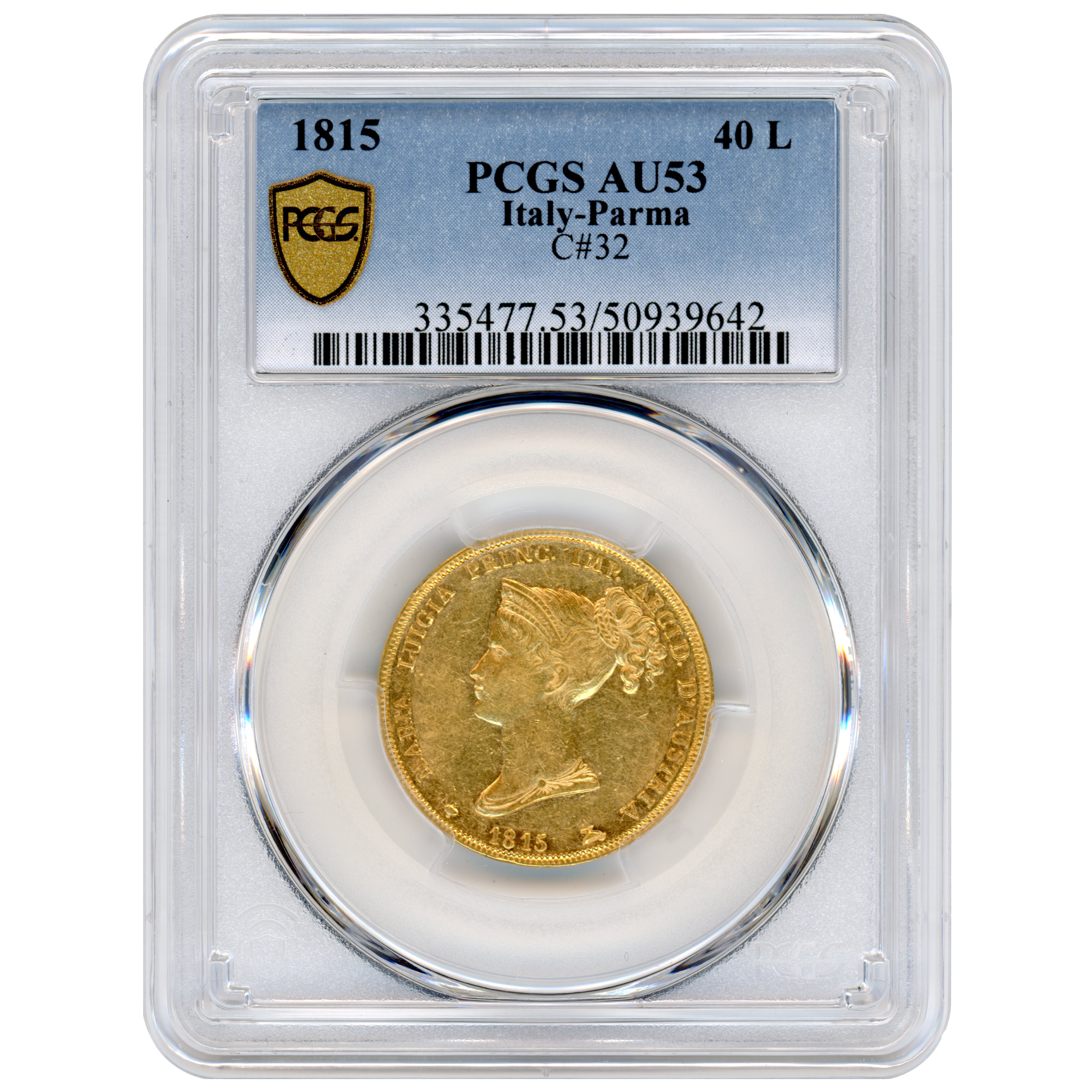 Italie - 40 Lire - 1815 - Milan avers