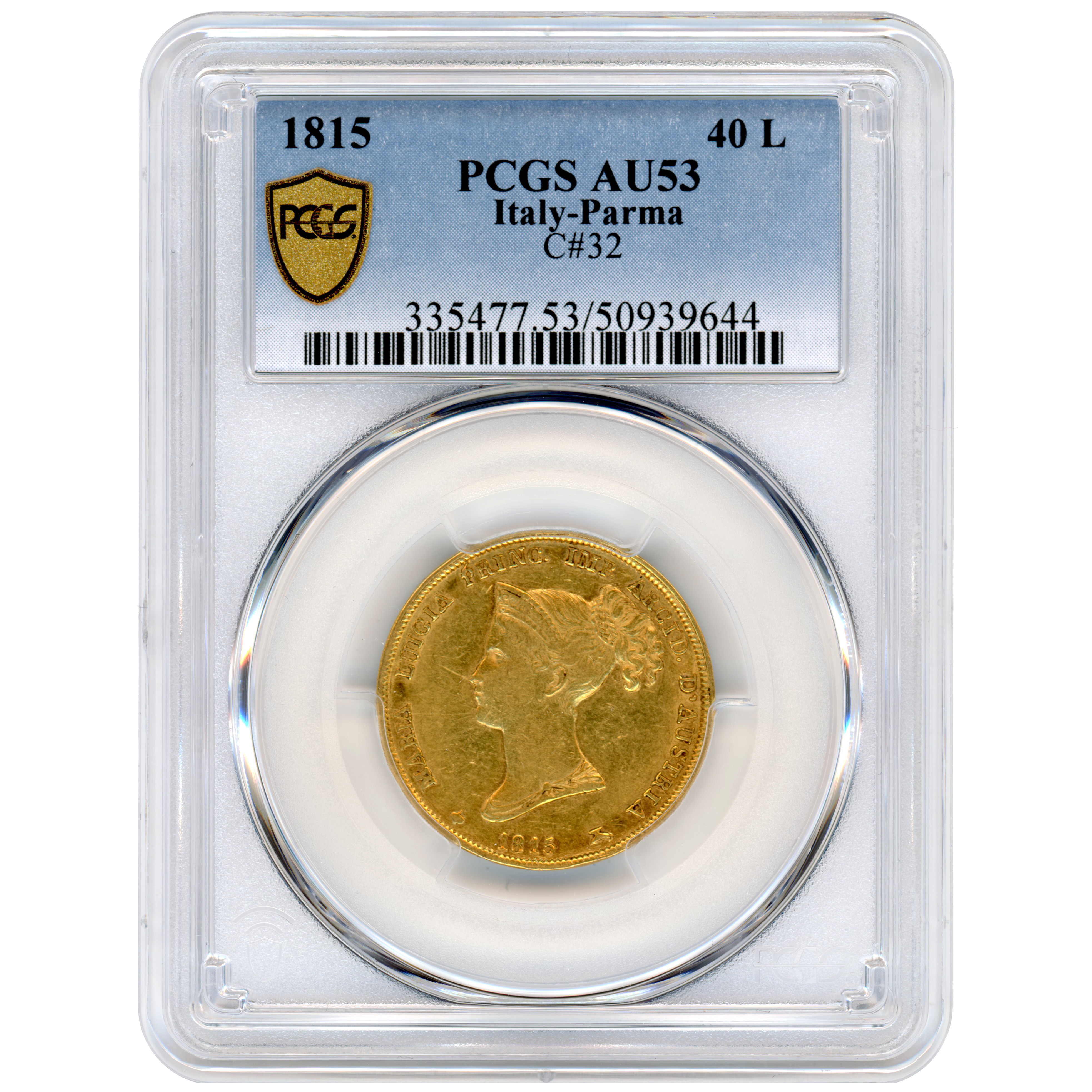 Italie - 40 Lire - 1815 - Milan avers