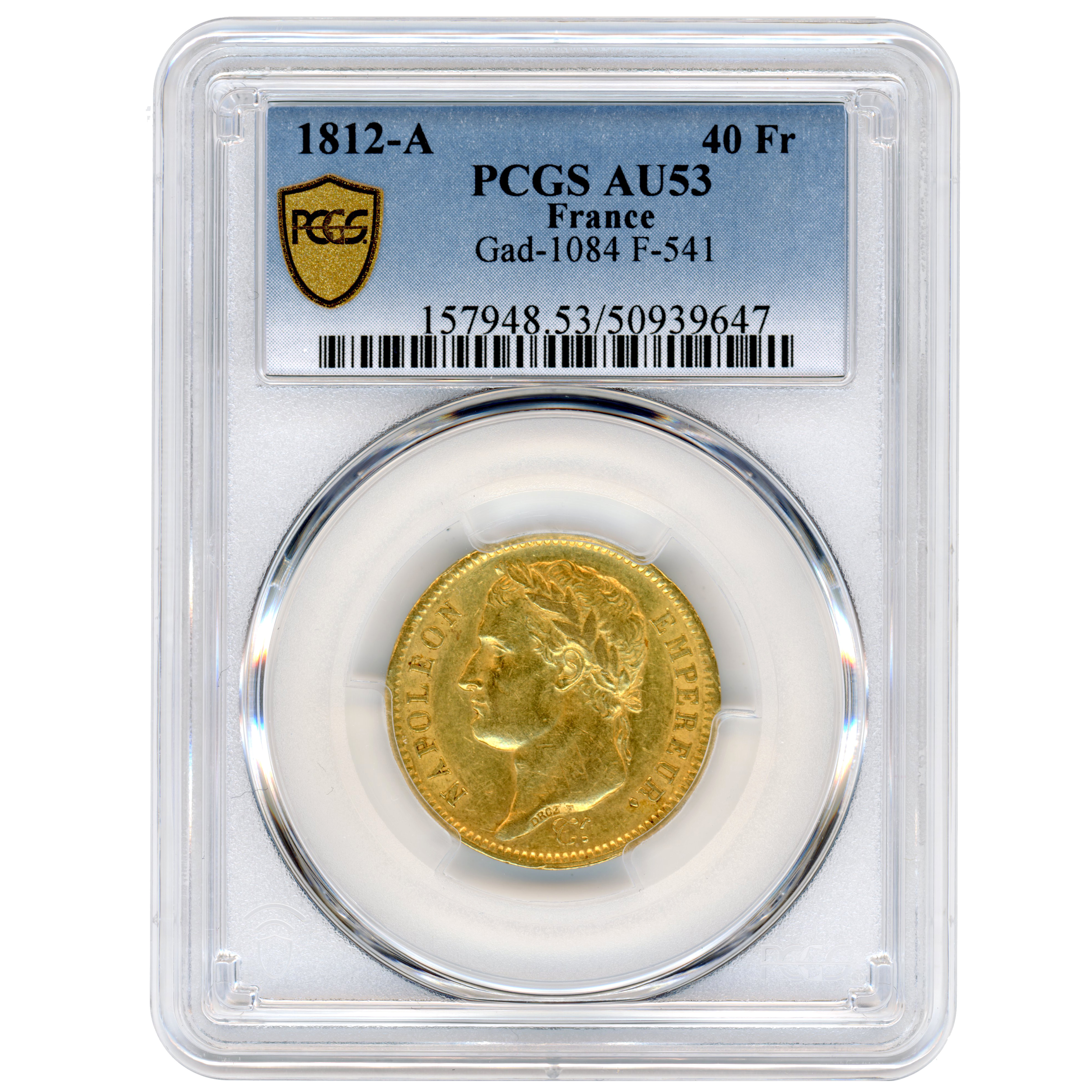 Napoléon Ier - 40 Francs - 1812 - Paris avers