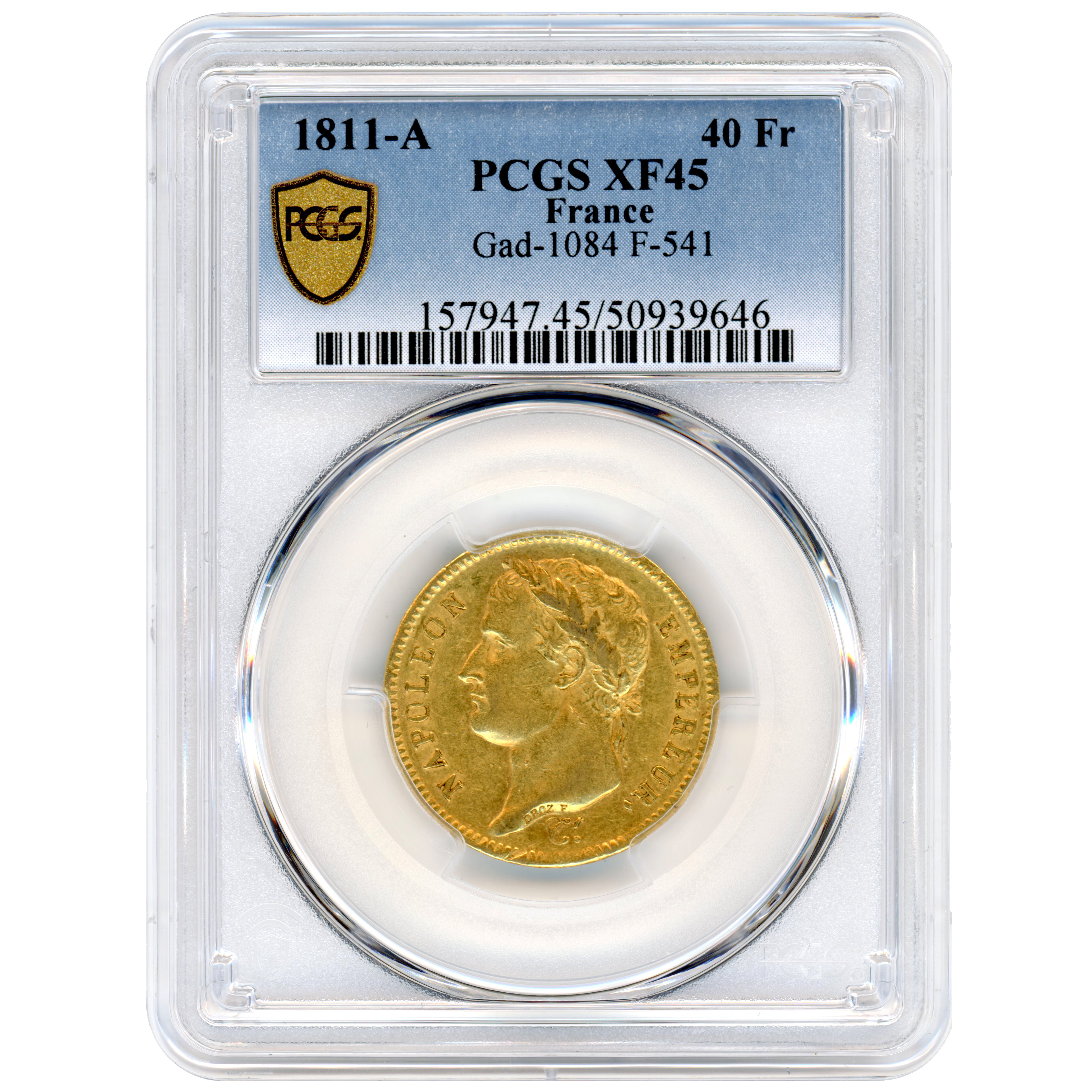 Napoléon Ier - 40 Francs - 1811 - Paris avers