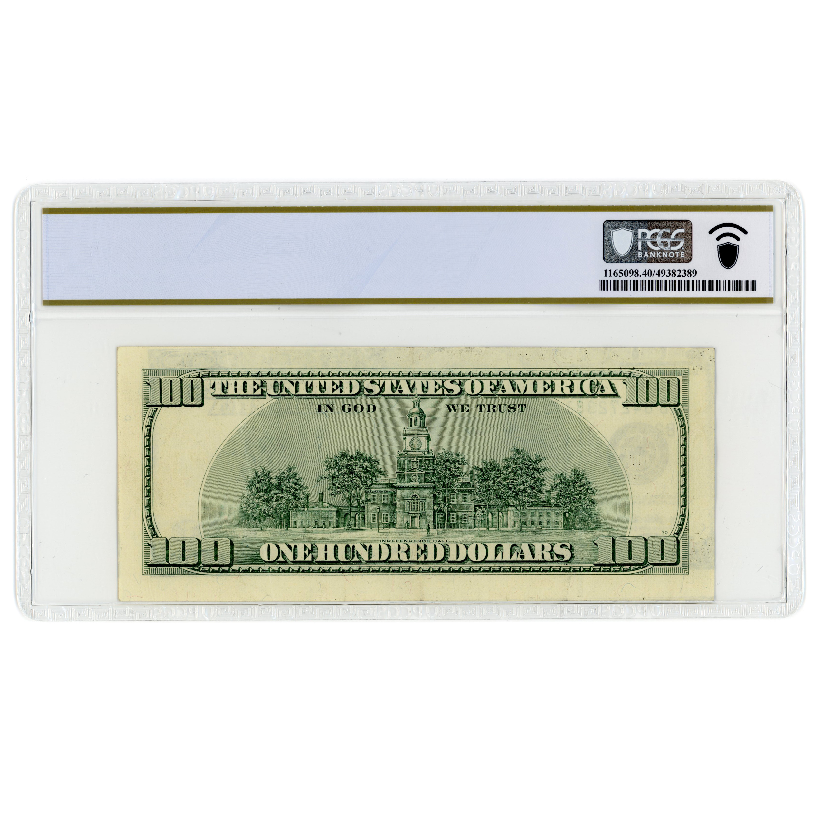 USA - 100 Dollars fauté - 1996 revers